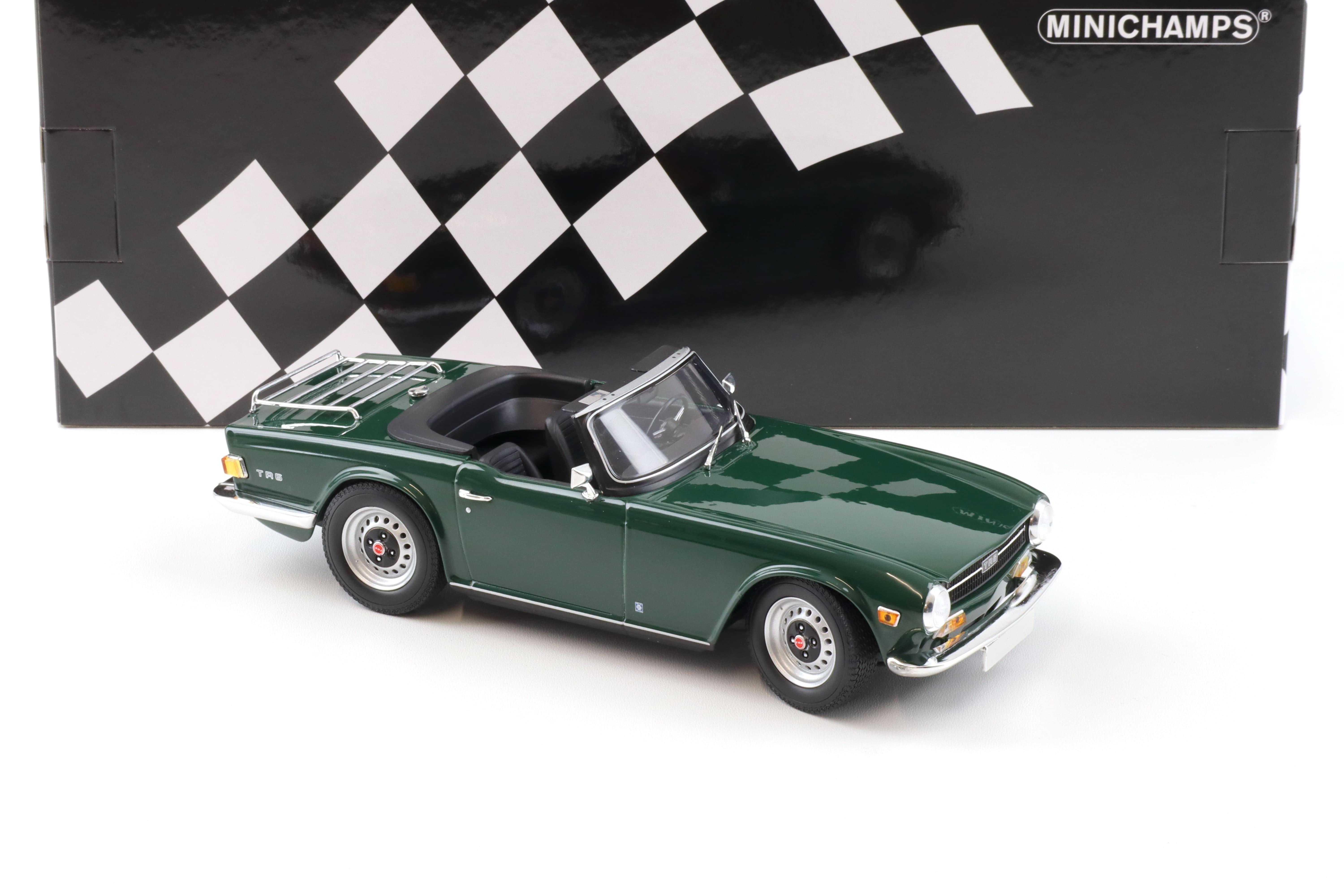 1:18 Minichamps Triumph TR6 Roadster 1969 LHD dark green