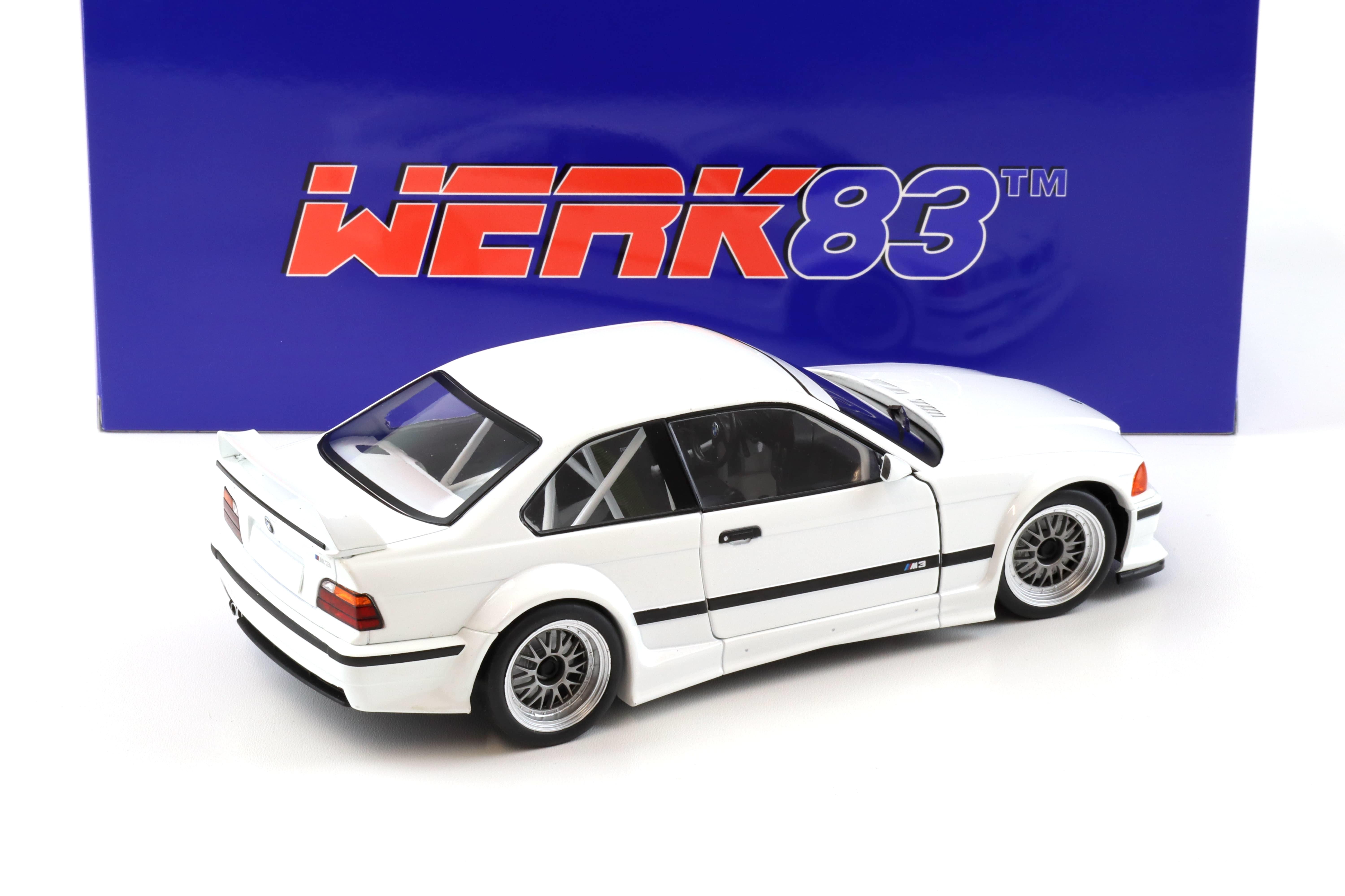 1:18 WERK83 BMW M3 E36 GTR Street Coupe Plain Body white