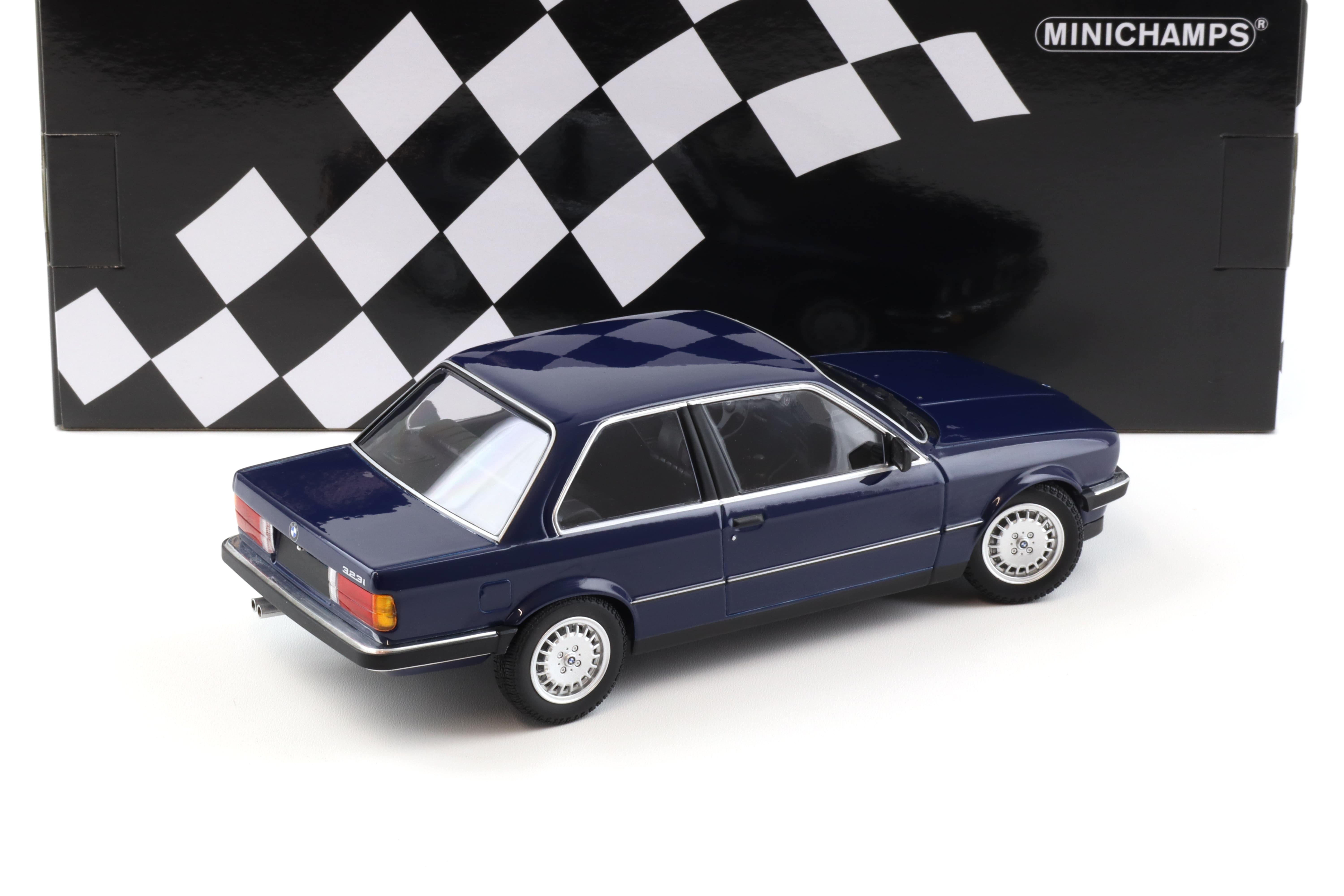 1:18 Minichamps BMW 323i (E30) 1982 saturn blue