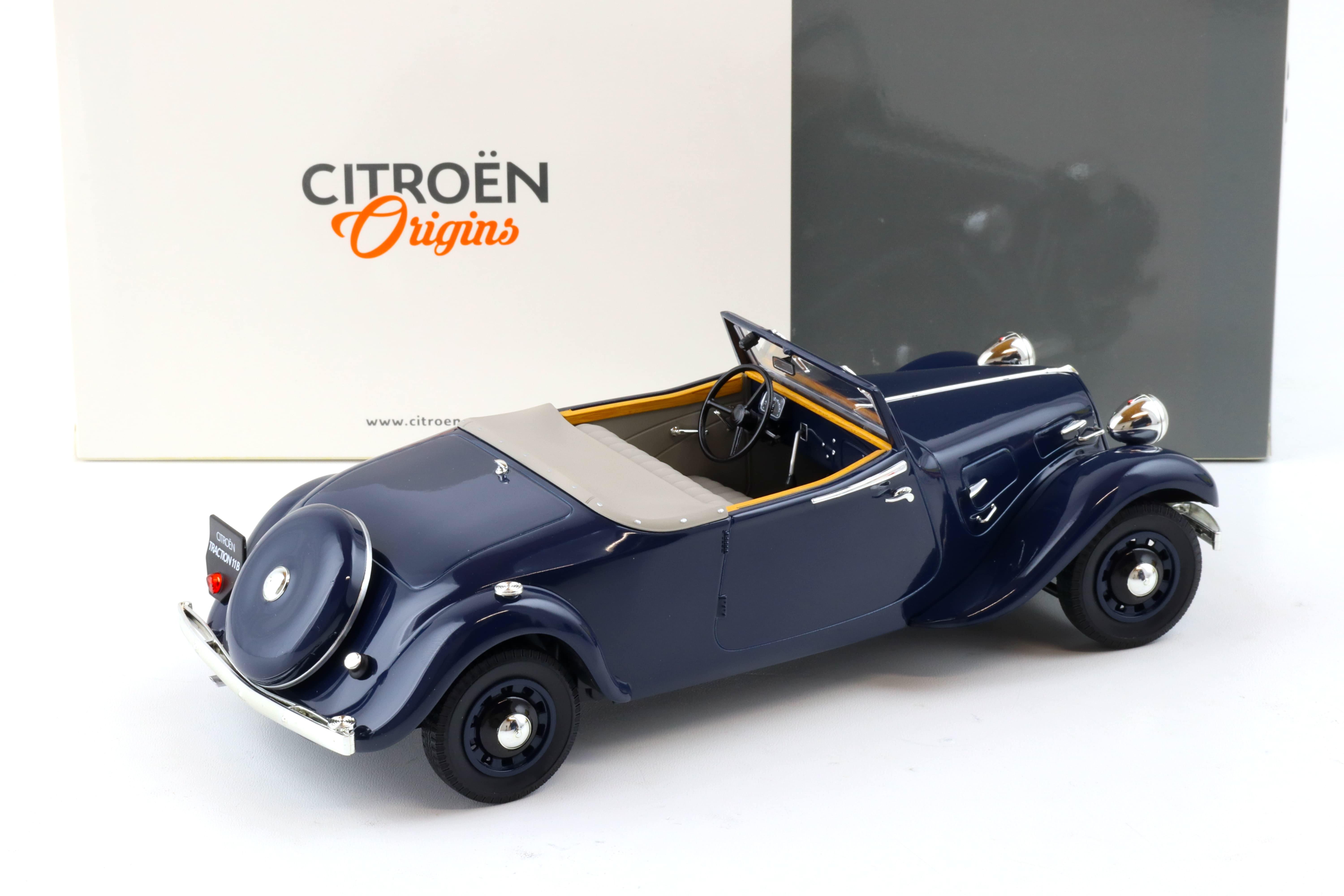 1:18 Norev Citroen Traction Cabriolet 1939 dark blue Citroen Origins Dealer