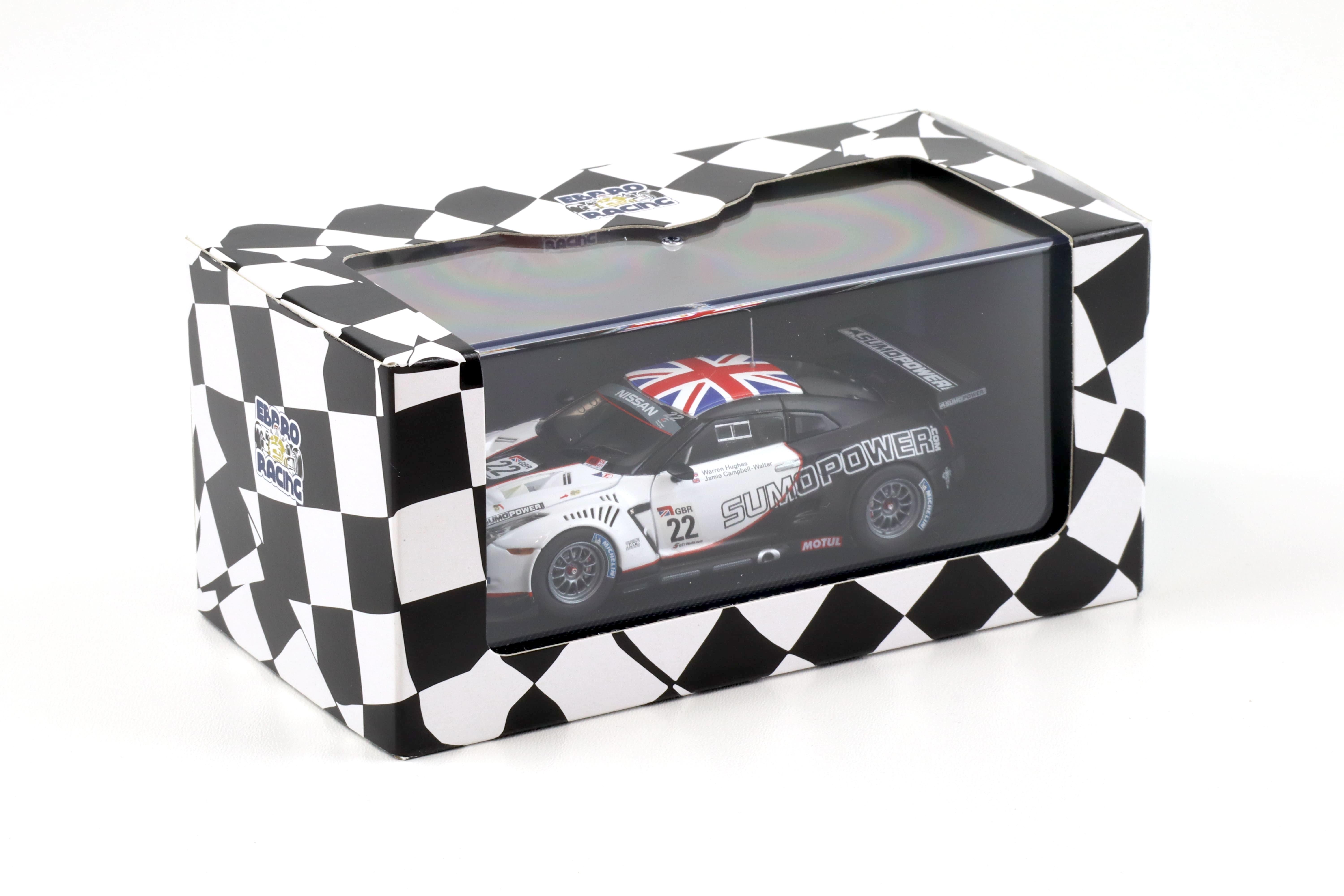 1:43 Ebbro Nissan GT-R GT1 2010 Sumo Power GT #22 Hughes/ Campbell-Walter