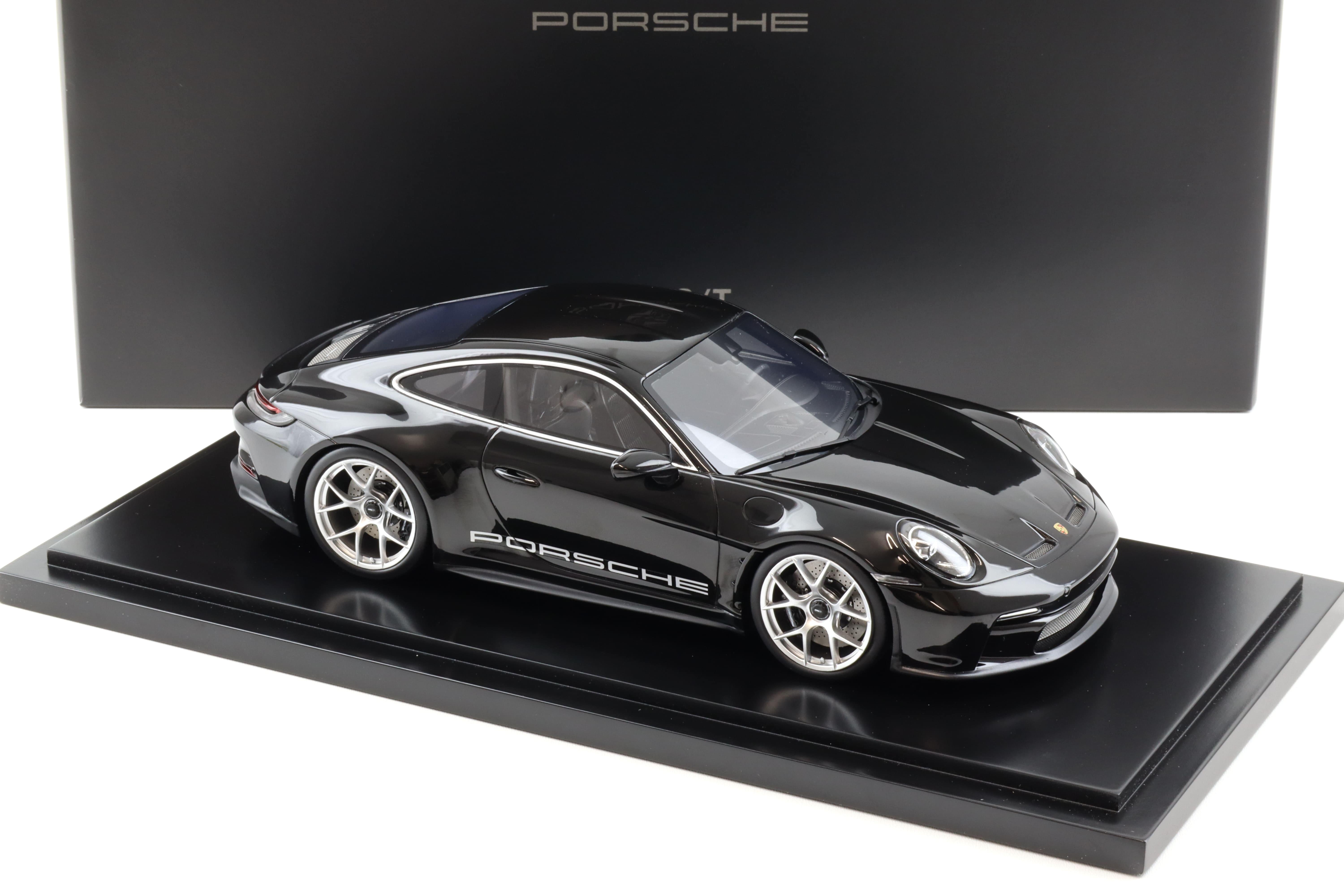 1:18 Spark Porsche 911 (992) S/T Coupe black/ silver wheels 2023 WAP DEALER