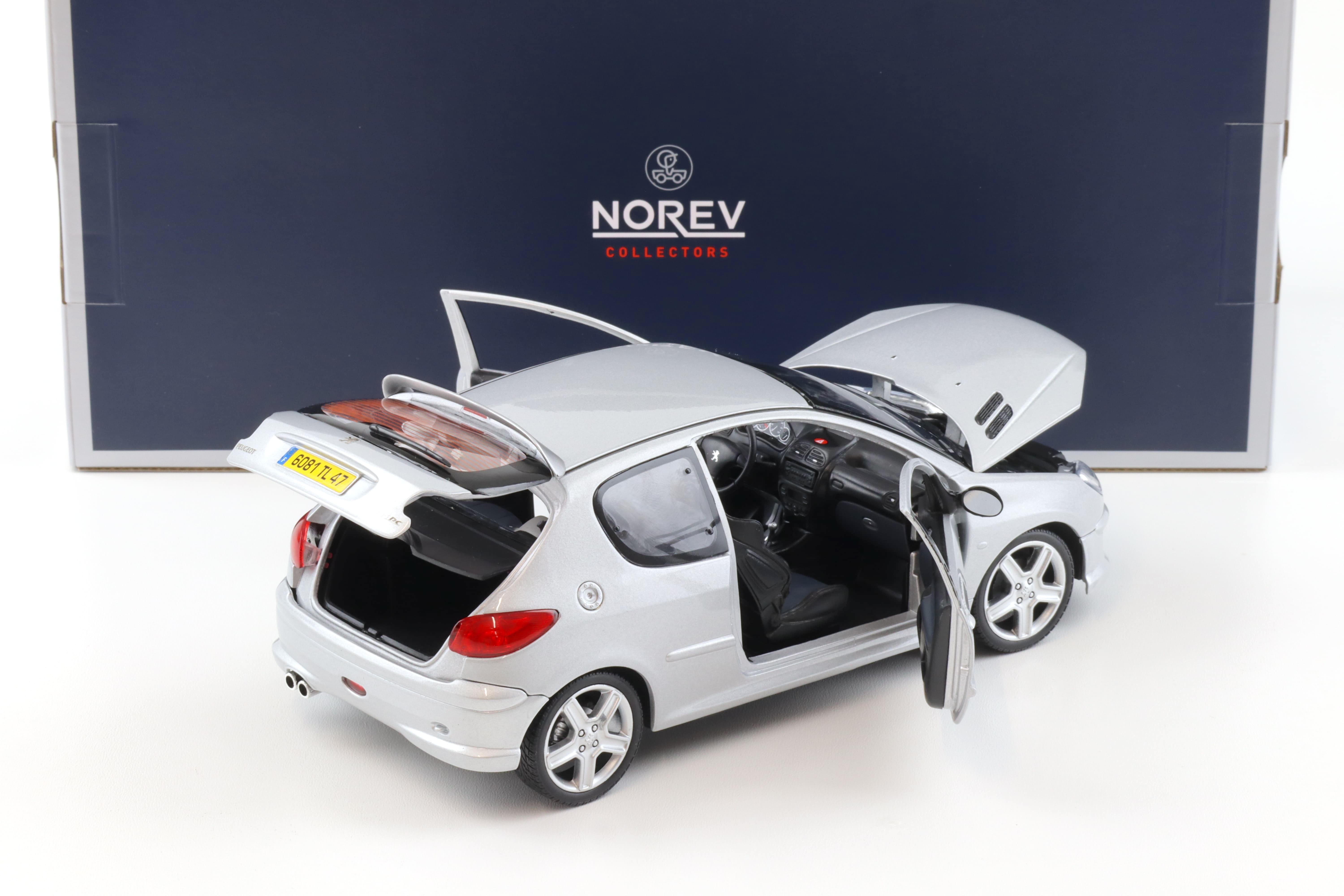 1:18 Norev Peugeot 206 RC Aluminium silver metallic 2003