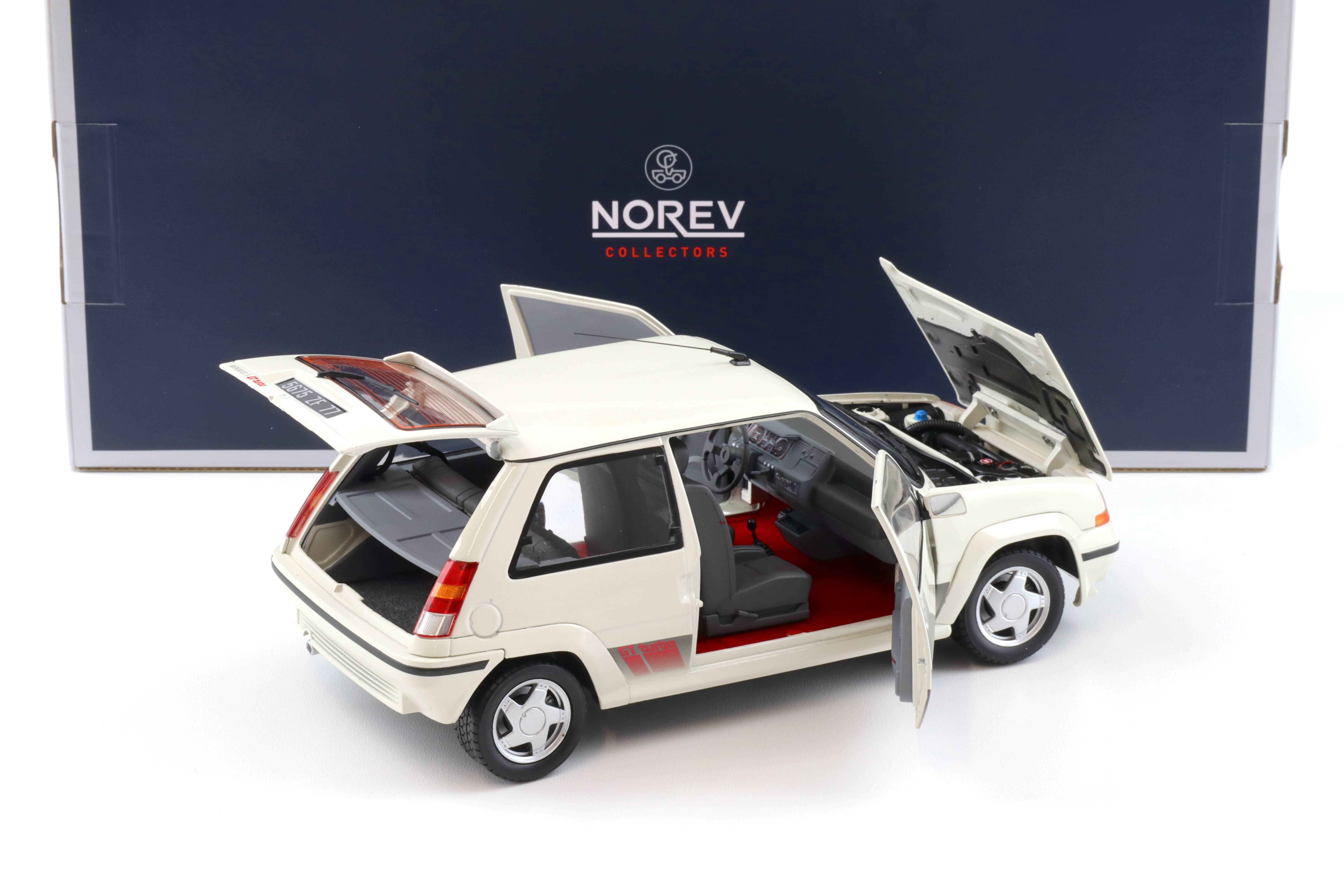 1:18 Norev Renault 5 GT Turbo Phase 2 Panda white 1989