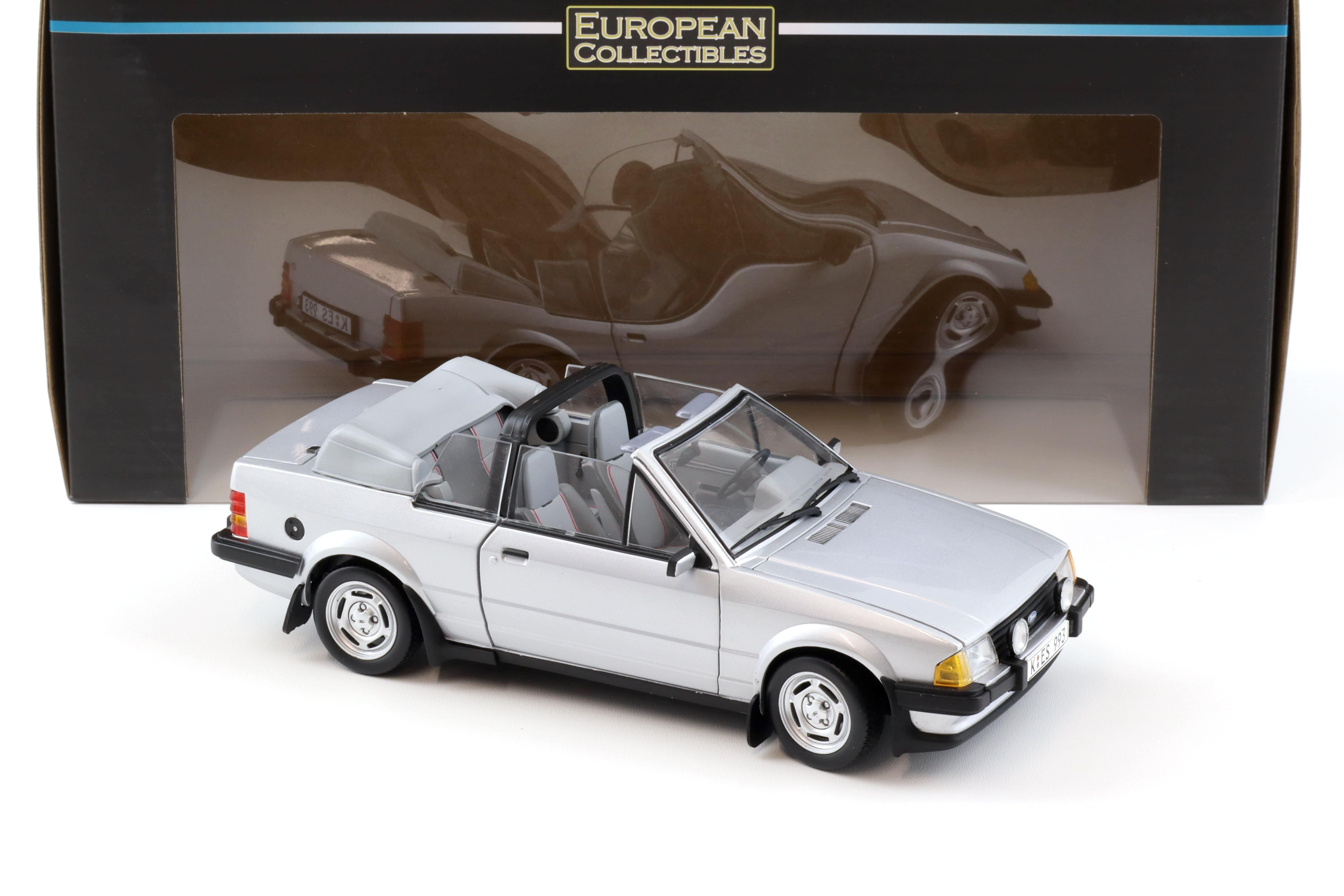 1:18 Sun Star 1984 Ford Escort XR3i Cabriolet silver metallic