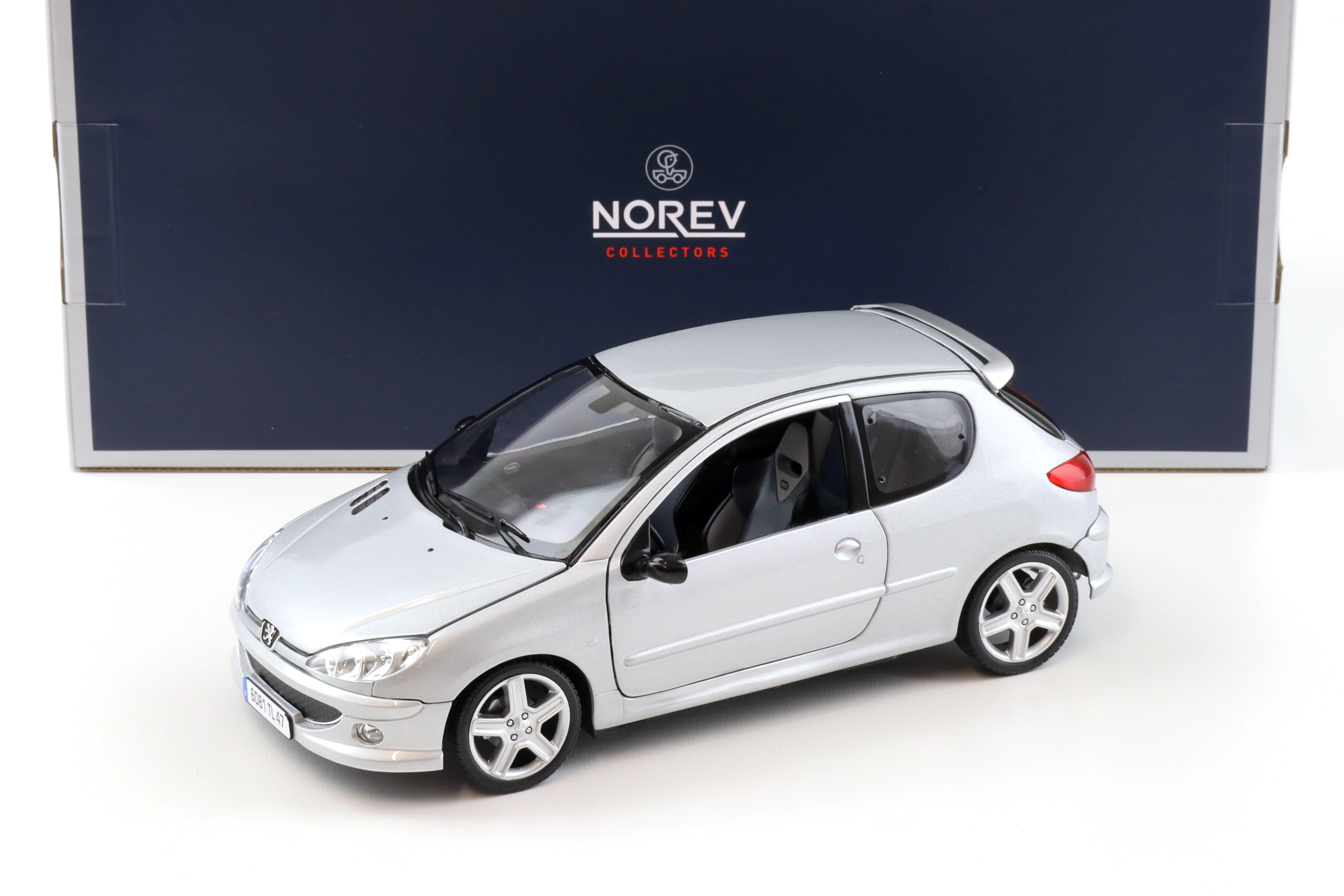 1:18 Norev Peugeot 206 RC Aluminium silver metallic 2003