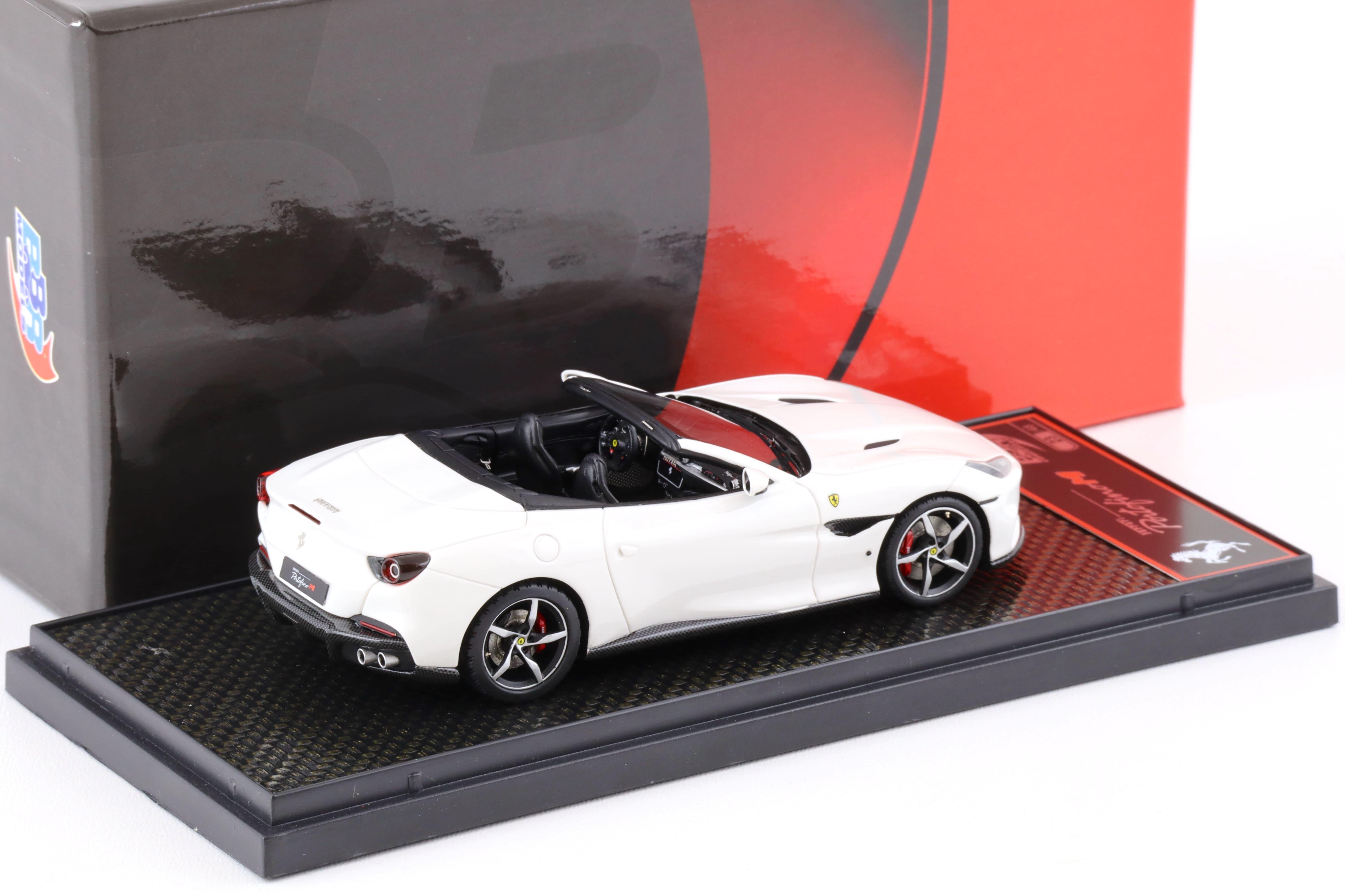 1:43 BBR Ferrari Portofino M Spider Bianco Cervino/ black interior - Limited 48 pcs.