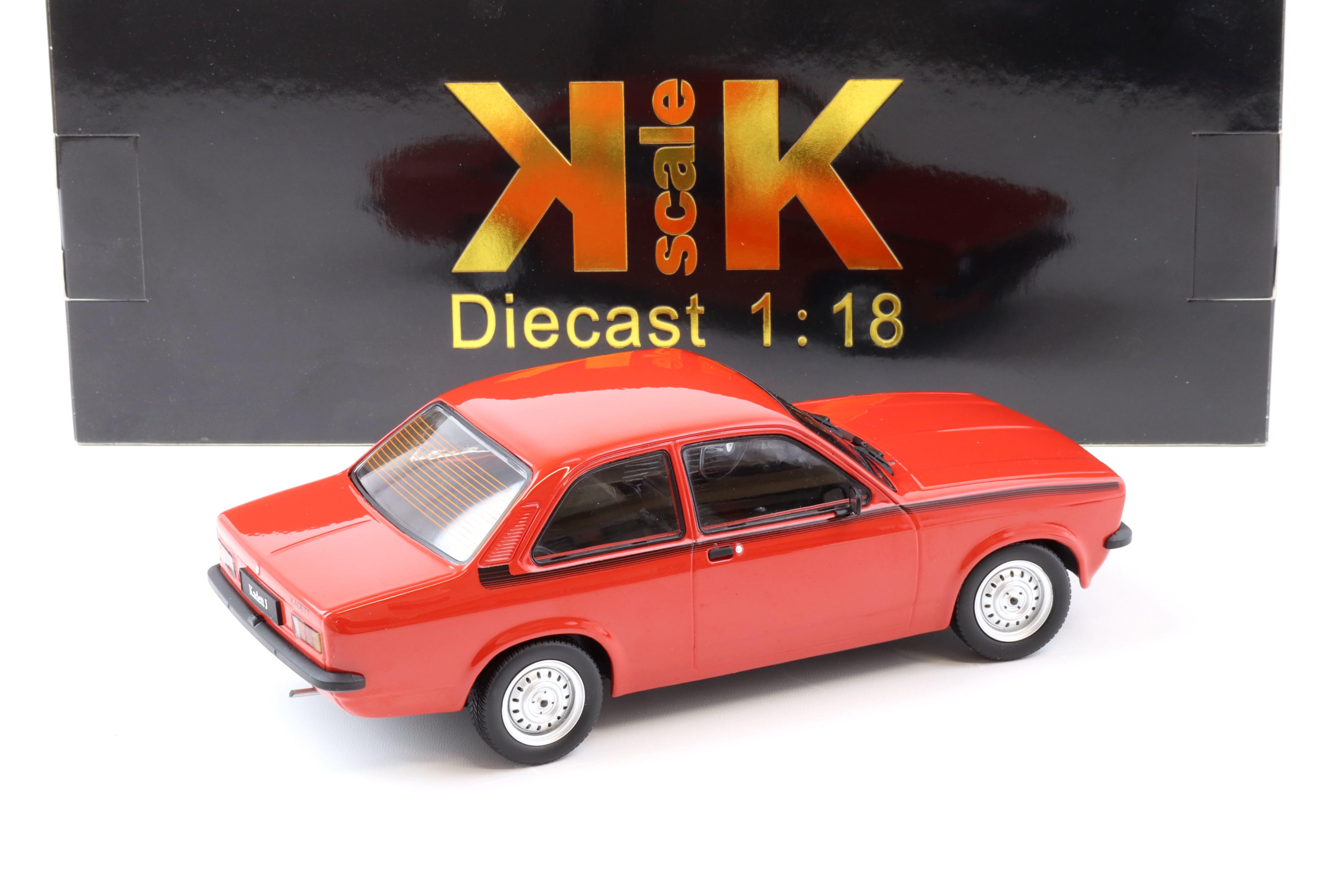 1:18 KK-Scale Opel Kadett C Junior 1976 red/ black