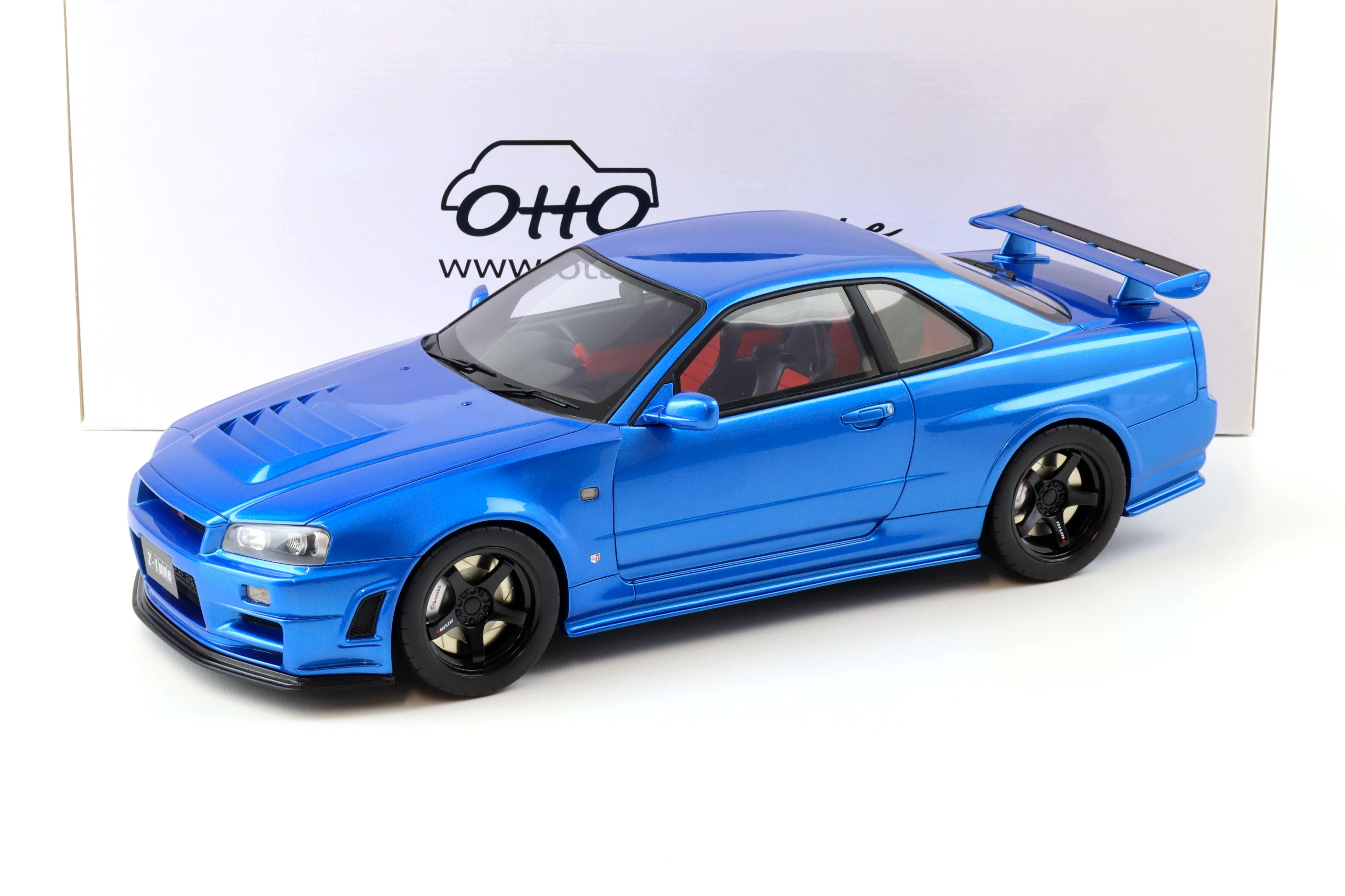 1:12 OTTO mobile G082 Nissan GT-R R34 Z-Tune Bayside blue metallic 2005