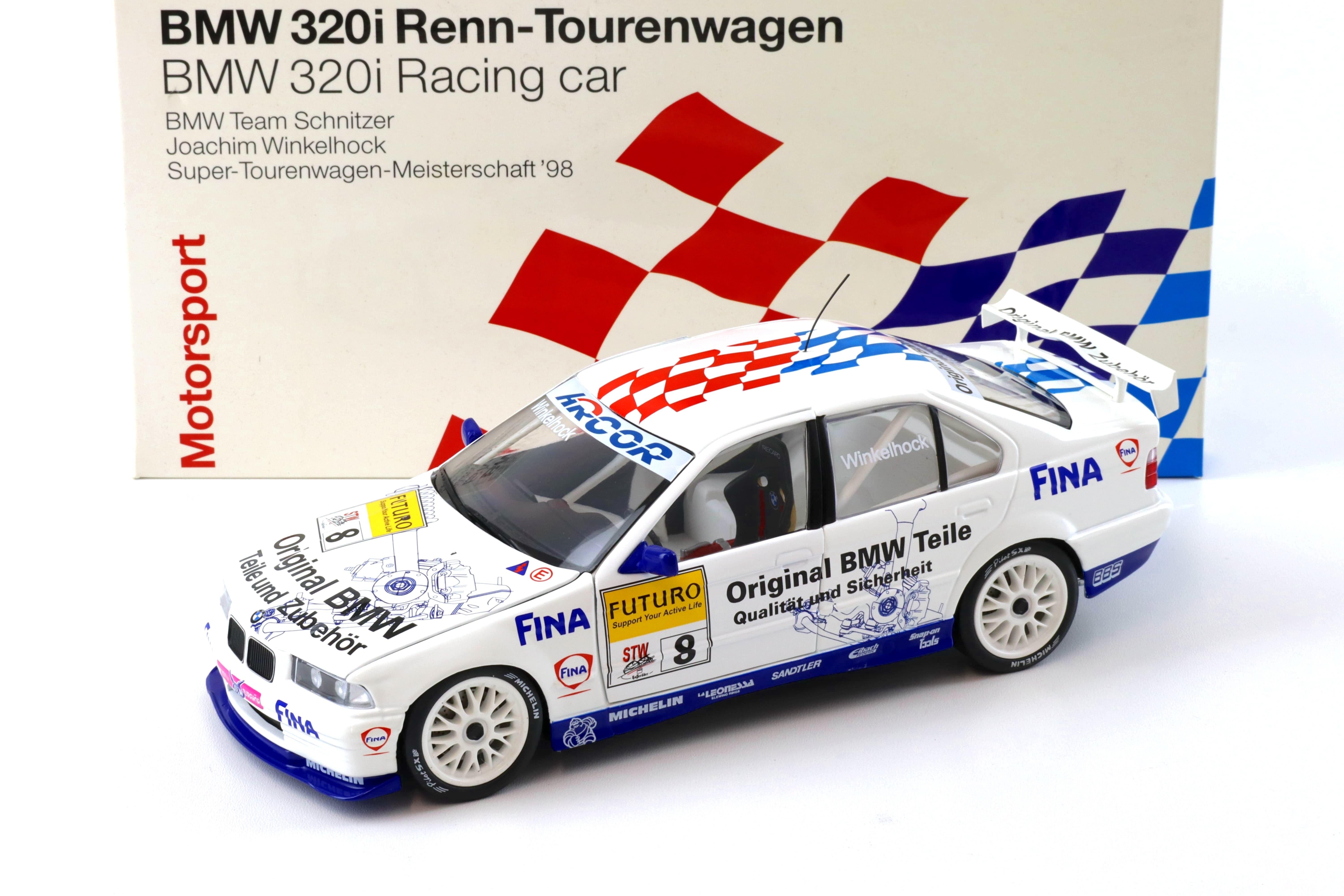 1:18 UT Models BMW 320i E36 STW 1998 Team Schnitzer #8 Winkelhock DEALER VERSION