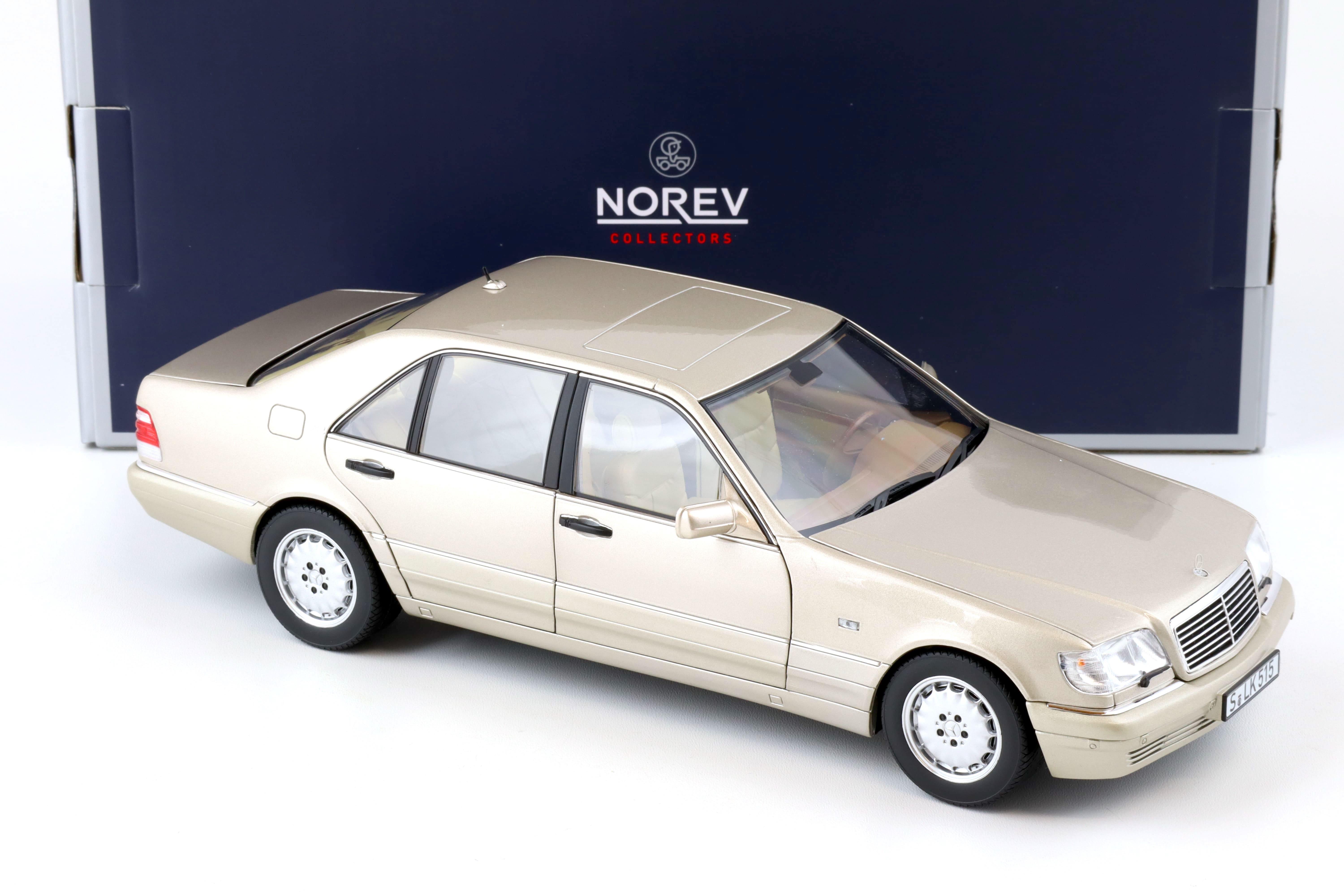 Norev 1997 S600 Smoke Silver Metallic 1/18 Diecast Model Car 183723