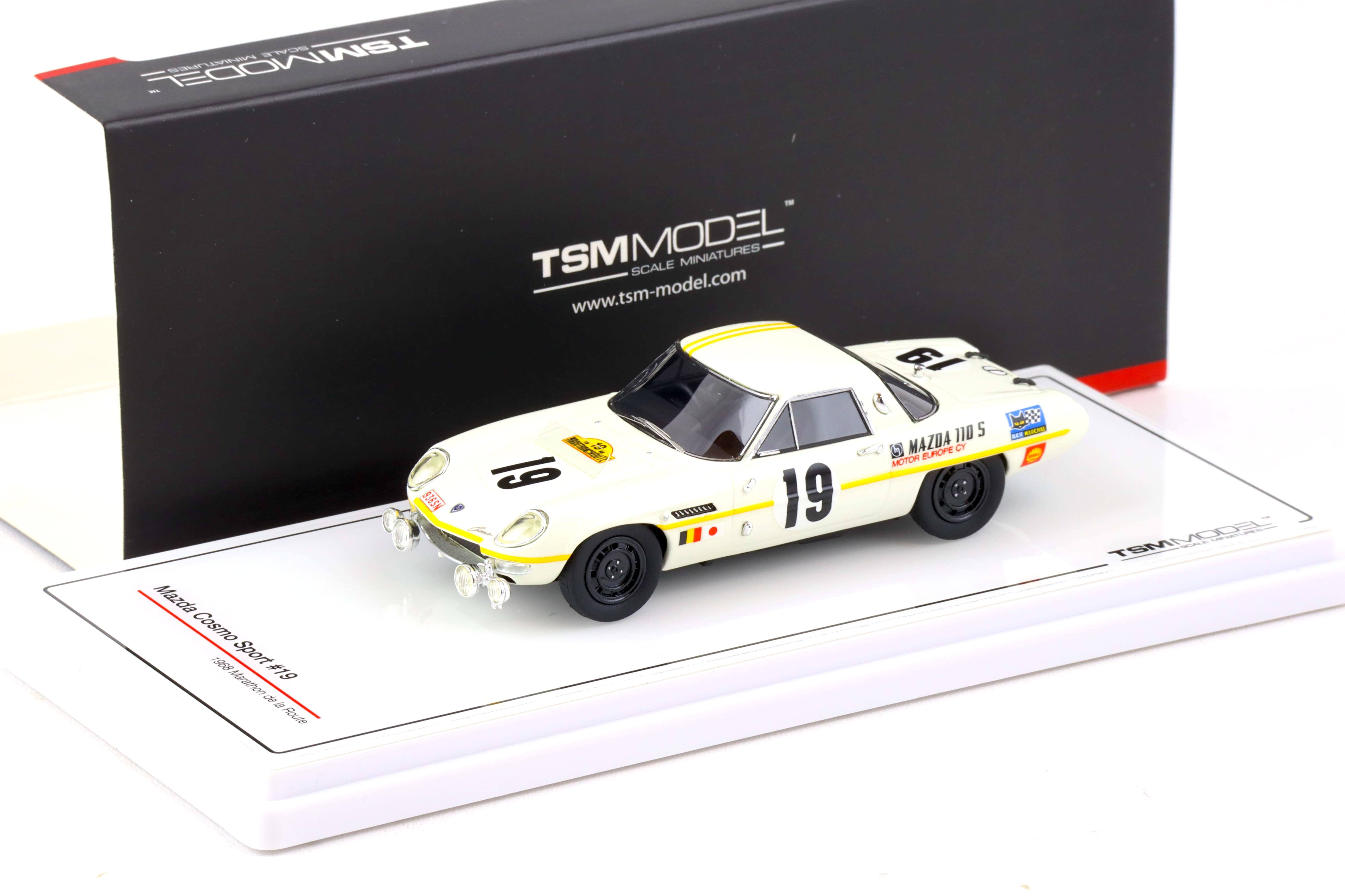 1:43 TSM Model Mazda Cosmo Sport #19 Marathon de la Route 1968 TSM430568