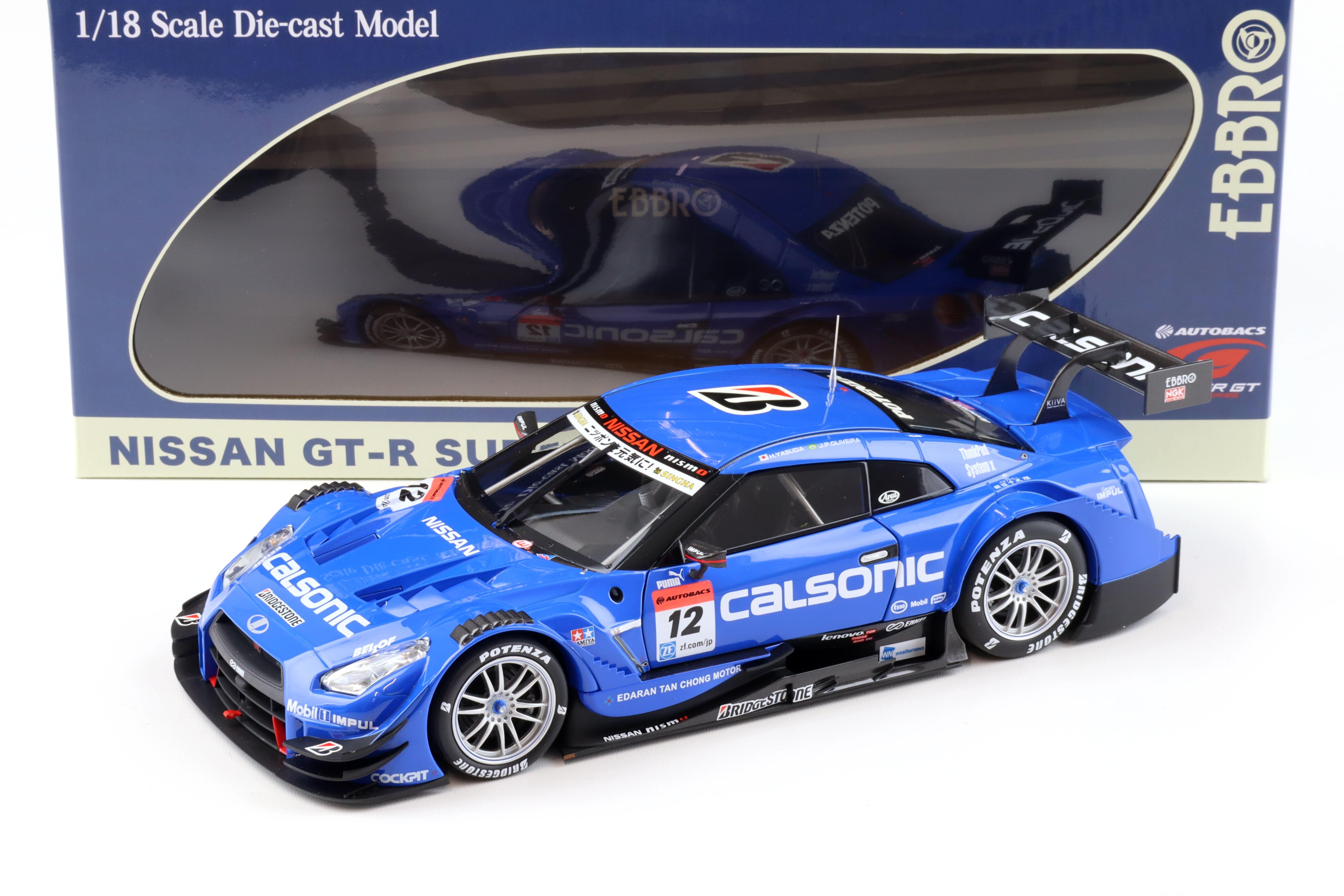 1:18 Ebbro Nissan GT-R Super GT500 2015 Rd.1 Okayama CALSONIC IMPUL #12