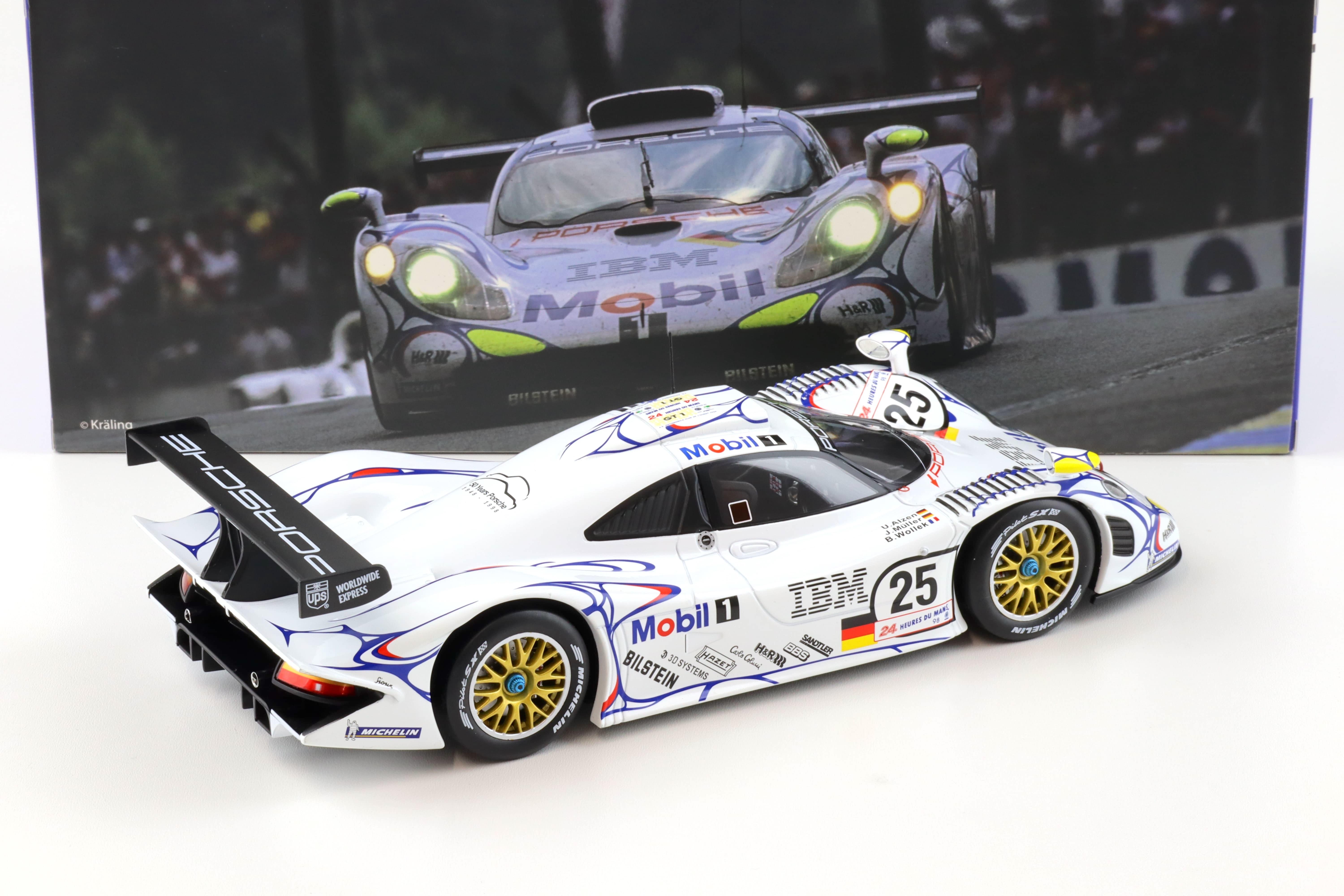 1:18 WERK83 Porsche 911 GT1 #25 - 2nd 24h Le Mans 1998 Wollek/ Müller/ Alzen