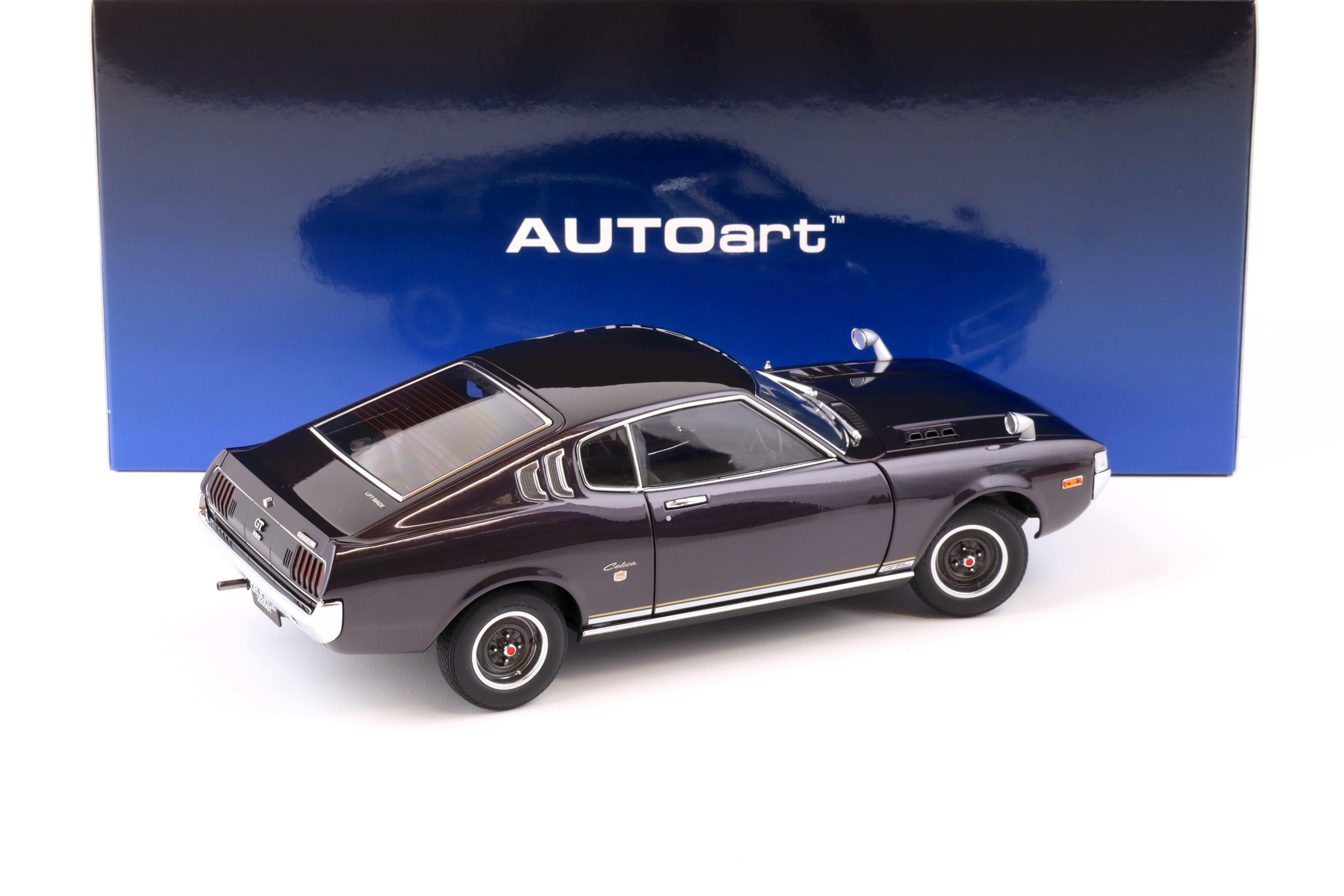 1:18 AUTOart Toyota Celica Liftback 2000 GT (RA25) 1973 dark purple metallic 78769