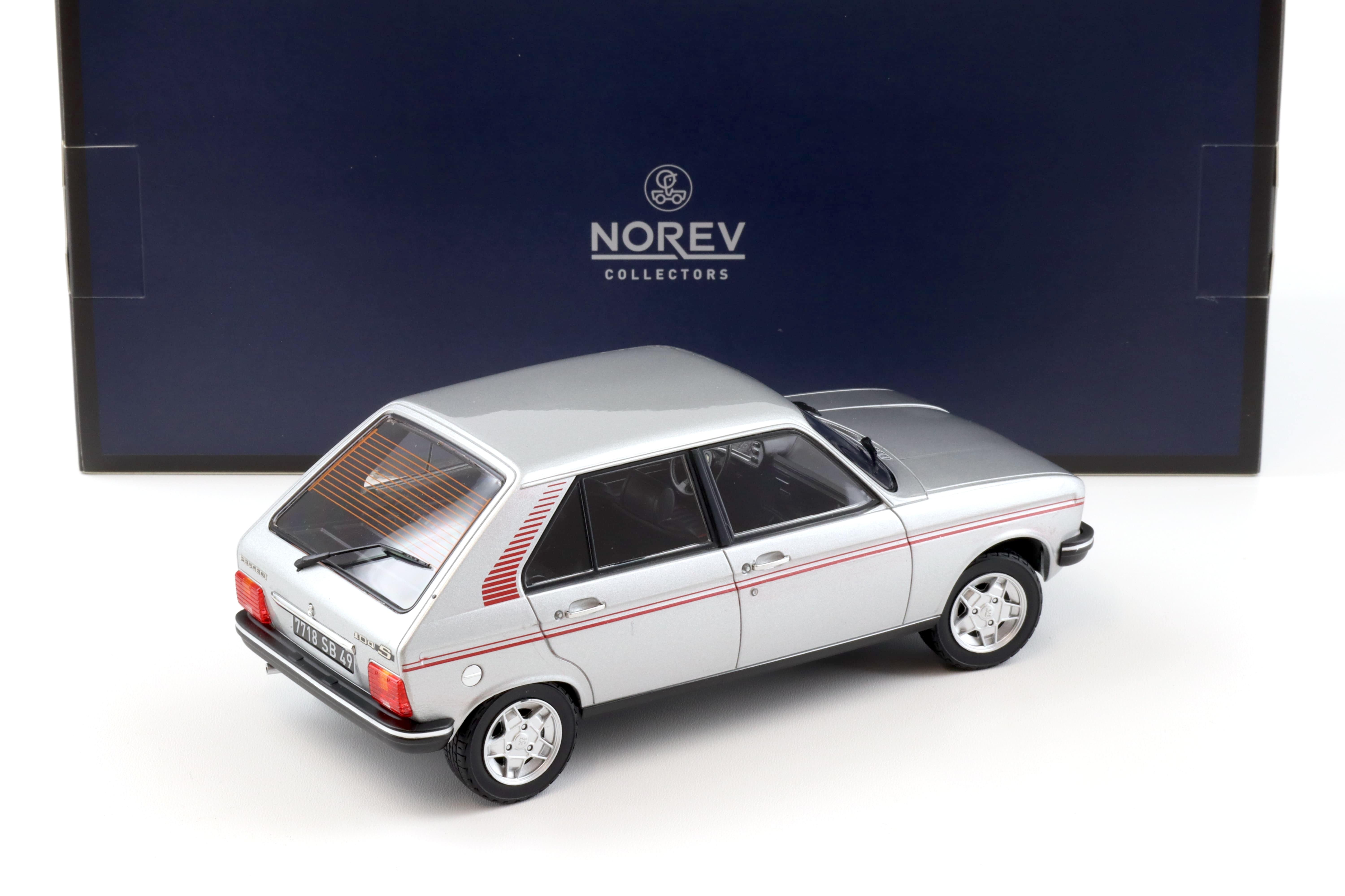 1:18 Norev Peugeot 104 S 1981 silver metallic - Limited 104 pcs.