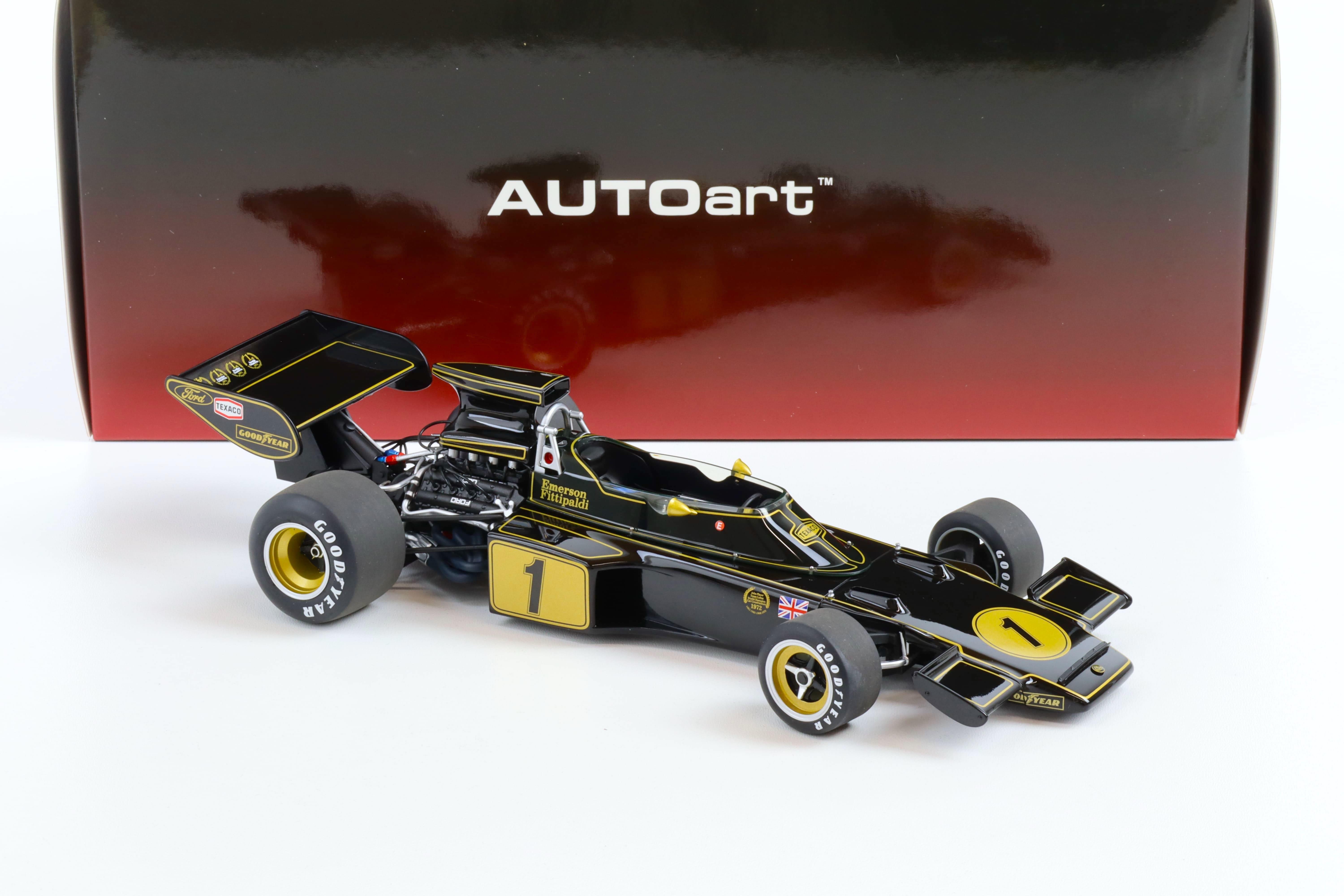1:18 AUTOart Team Lotus Type 72E Grand Prix GP 1973 Emerson Fittipaldi #1