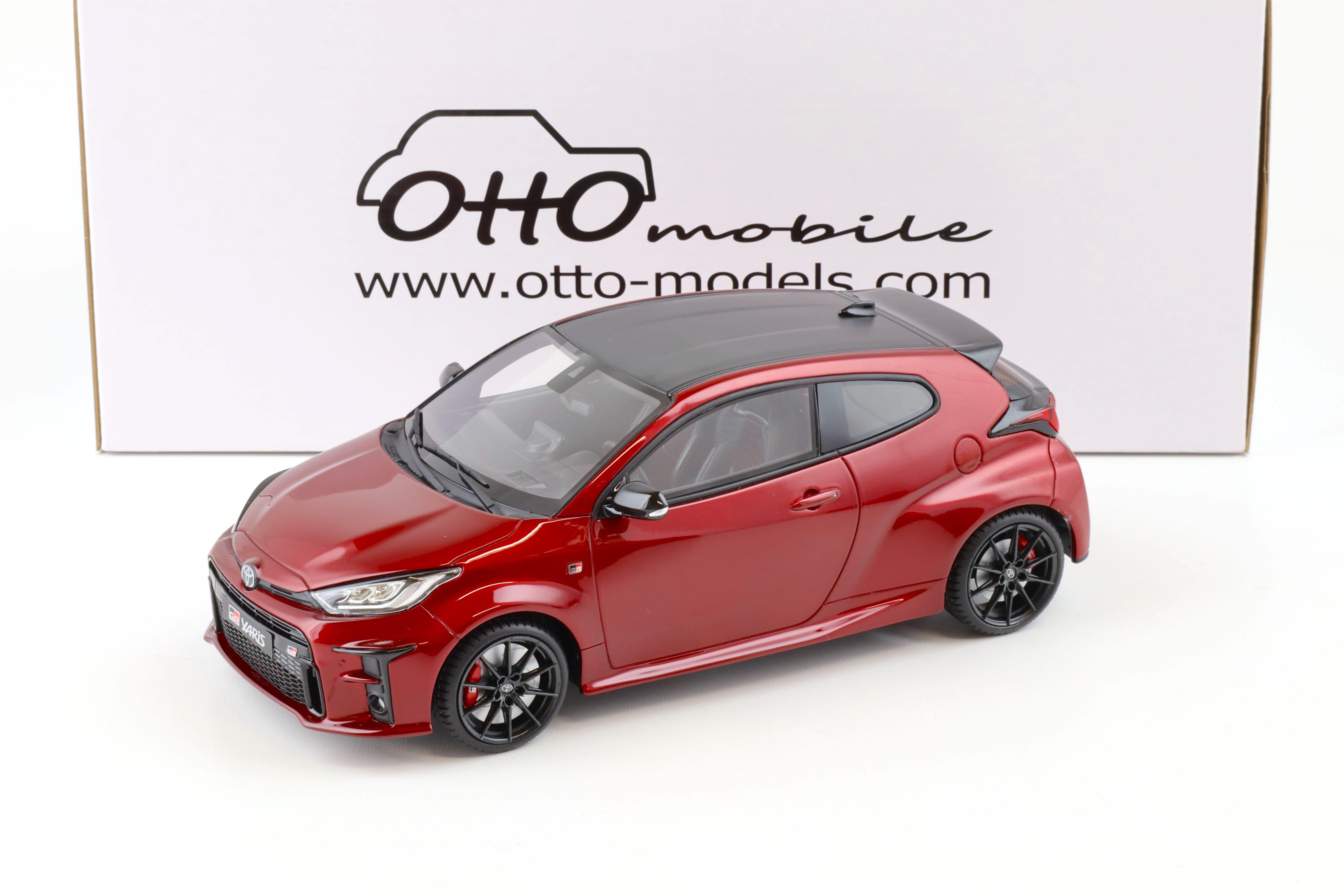 1:18 OTTO mobile OT1003 Toyota Yaris GR red metallic/ black 2021