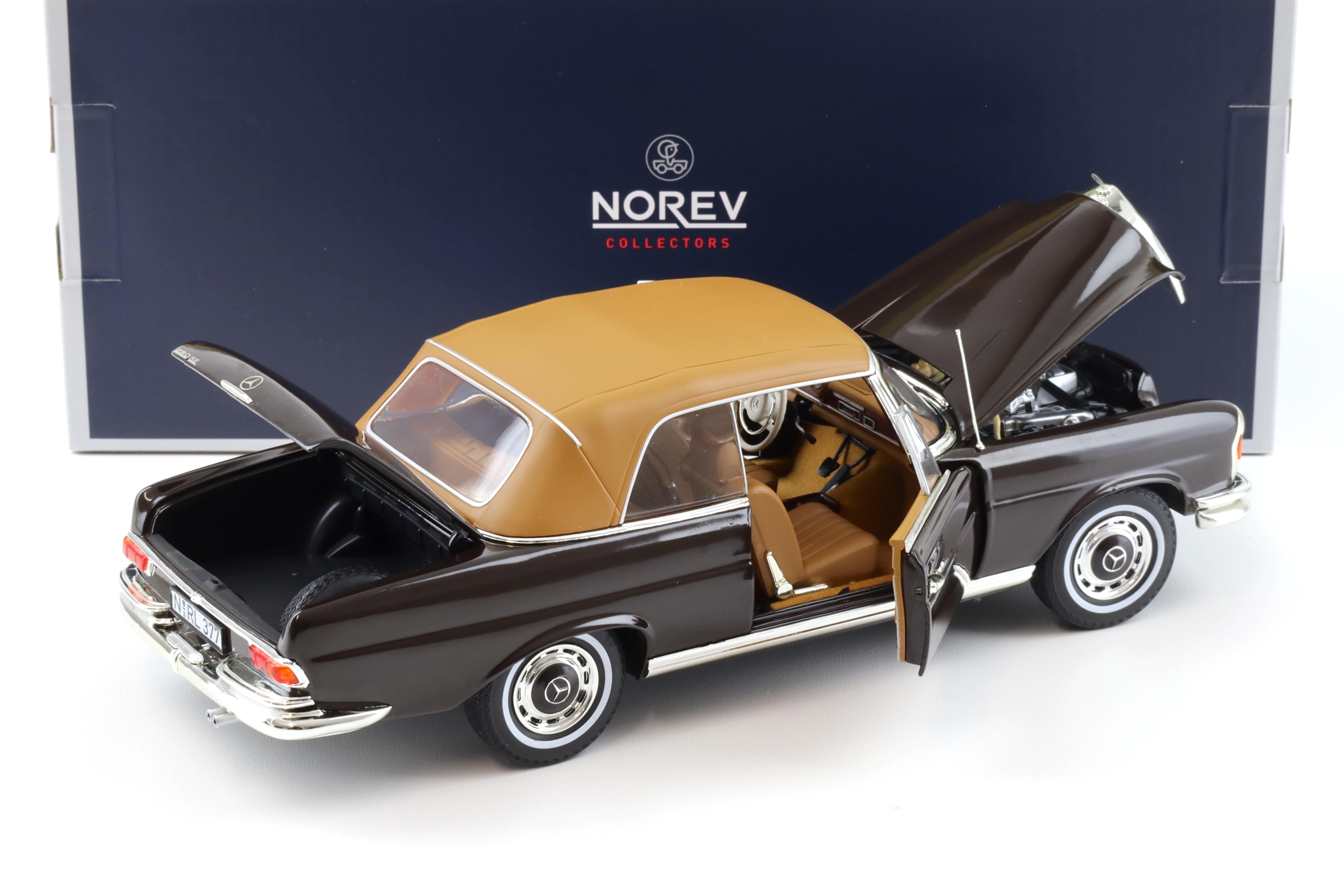 1:18 Norev Mercedes 280 SE Cabriolet W111 1969 brown 183568