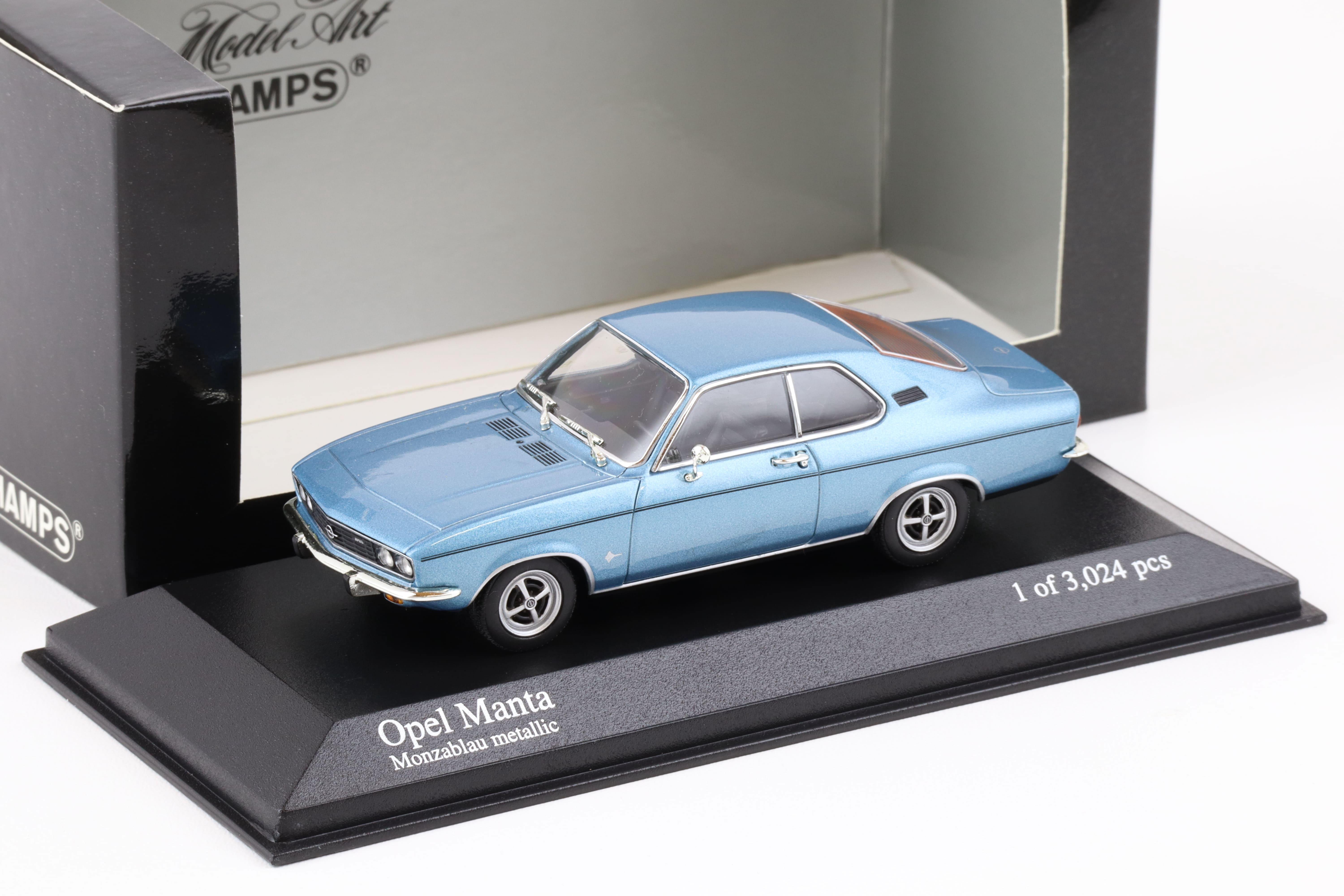 1:43 Minichamps Opel Manta A 1971 Monza blue metallic