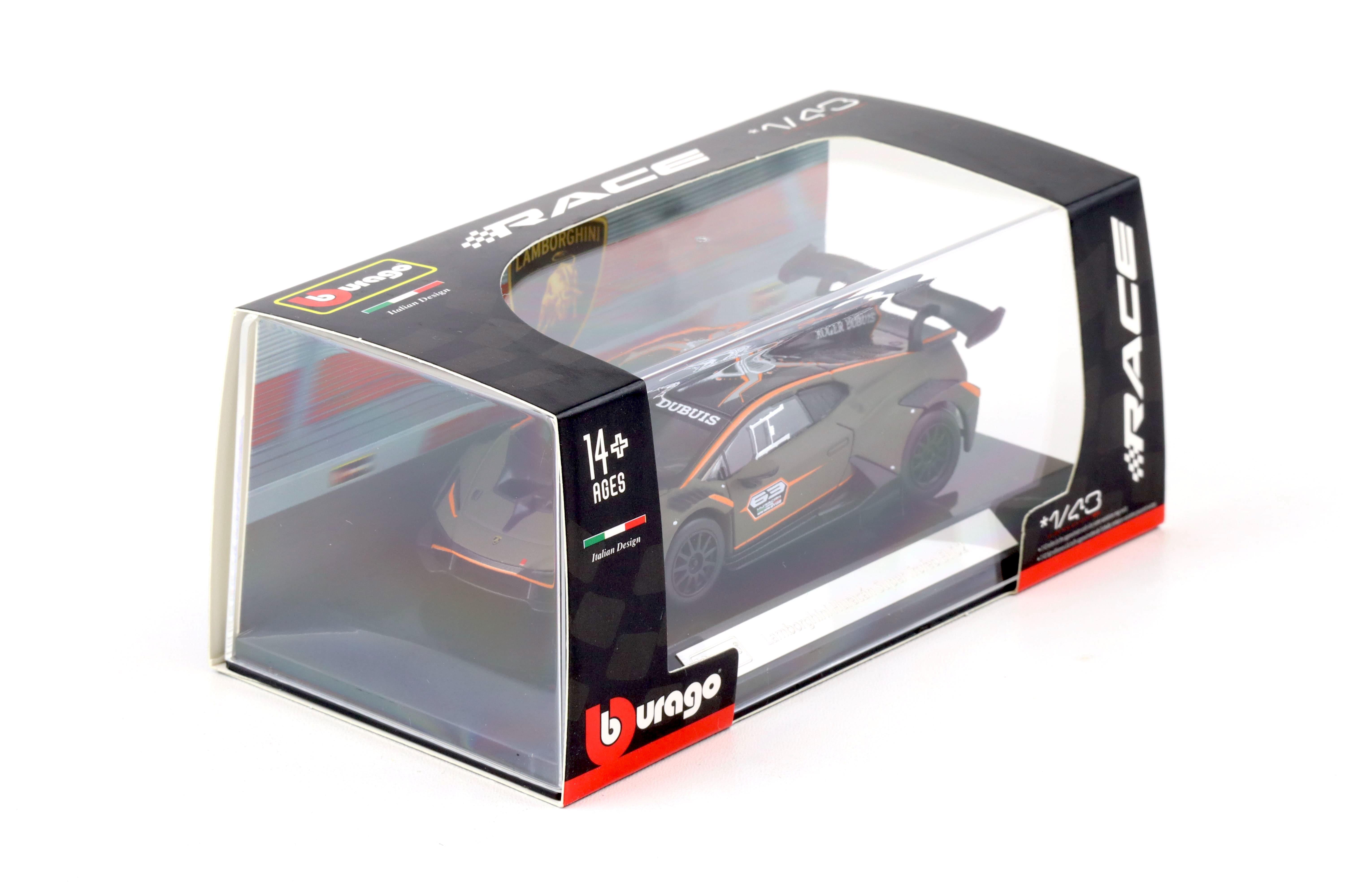 1:43 Bburago Lamborghini Huracán Super Trofeo EVO2 matt green #63