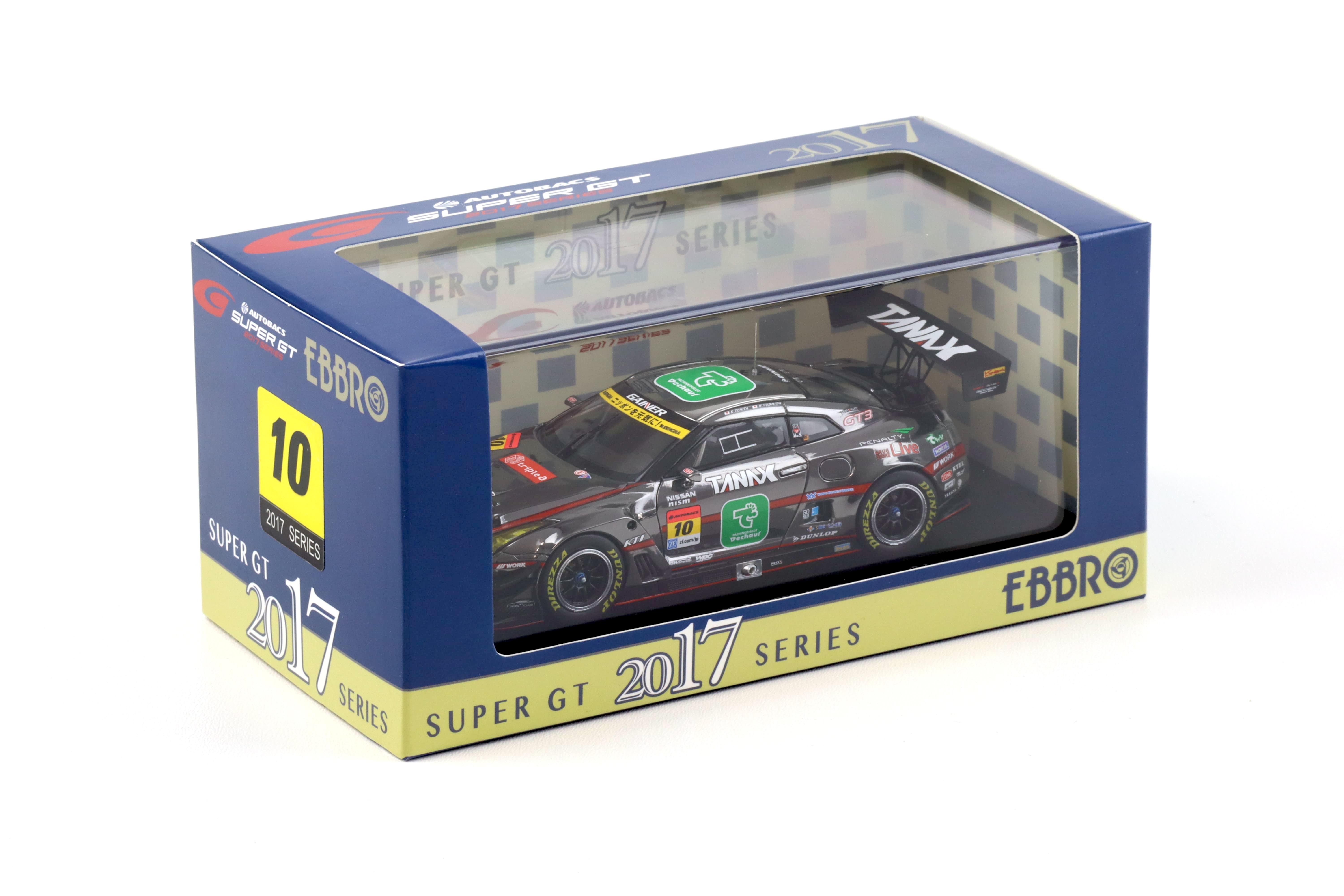 1:43 Ebbro Nissan GT-R Super GT300 GAINER TANAX triple a GT-R 2017 Tomita #10