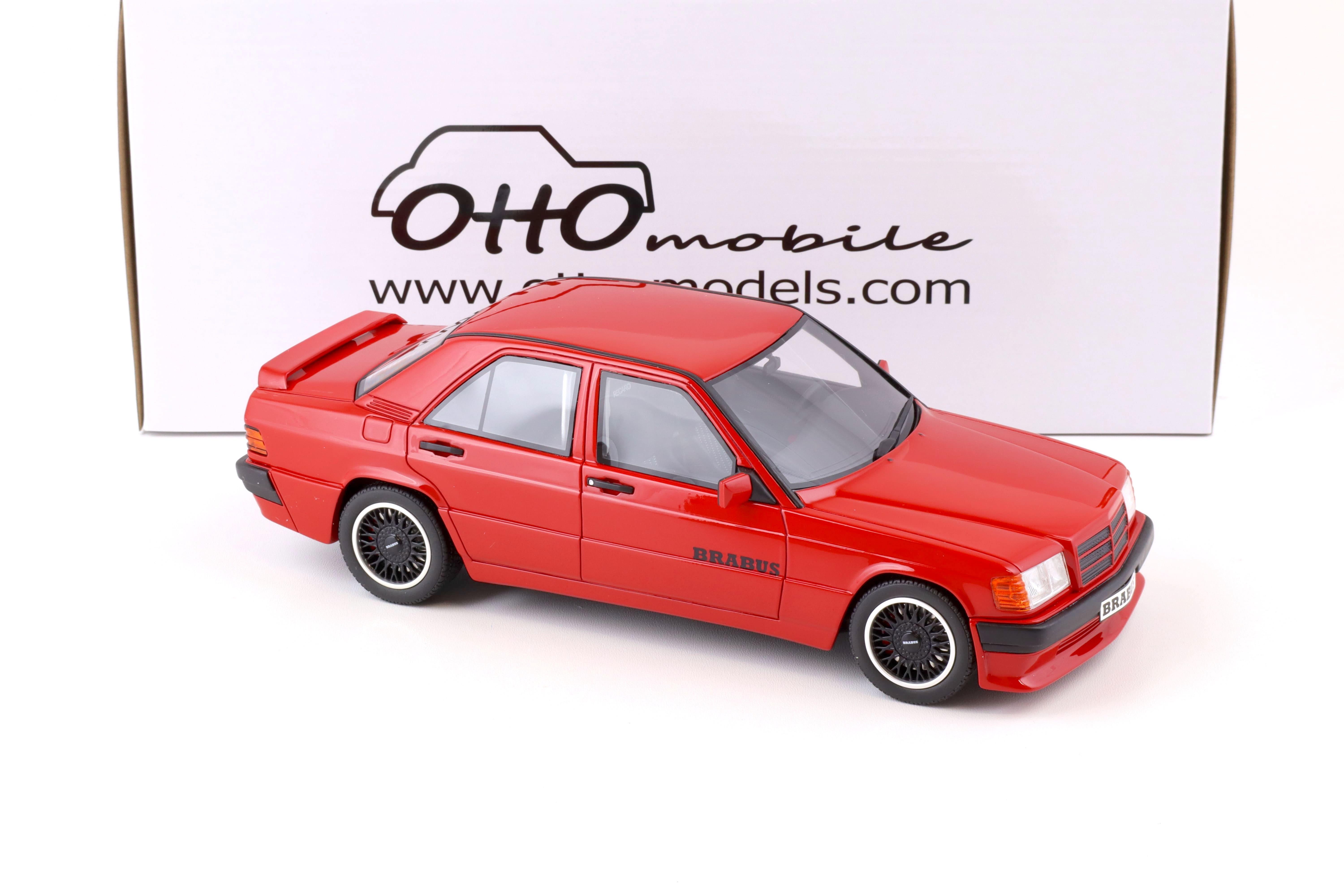 1:18 OTTO mobile OT674 Brabus Mercedes 190E 3.6S W201 red 1989