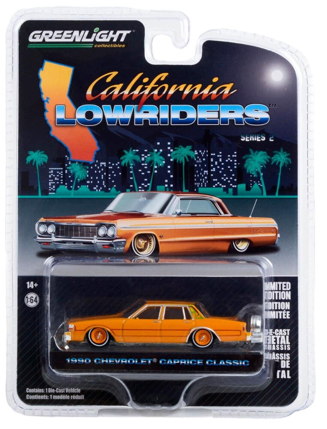 1:64 Greenlight California Lowriders Series 2 Chevrolet Caprice Classic 1990 orange