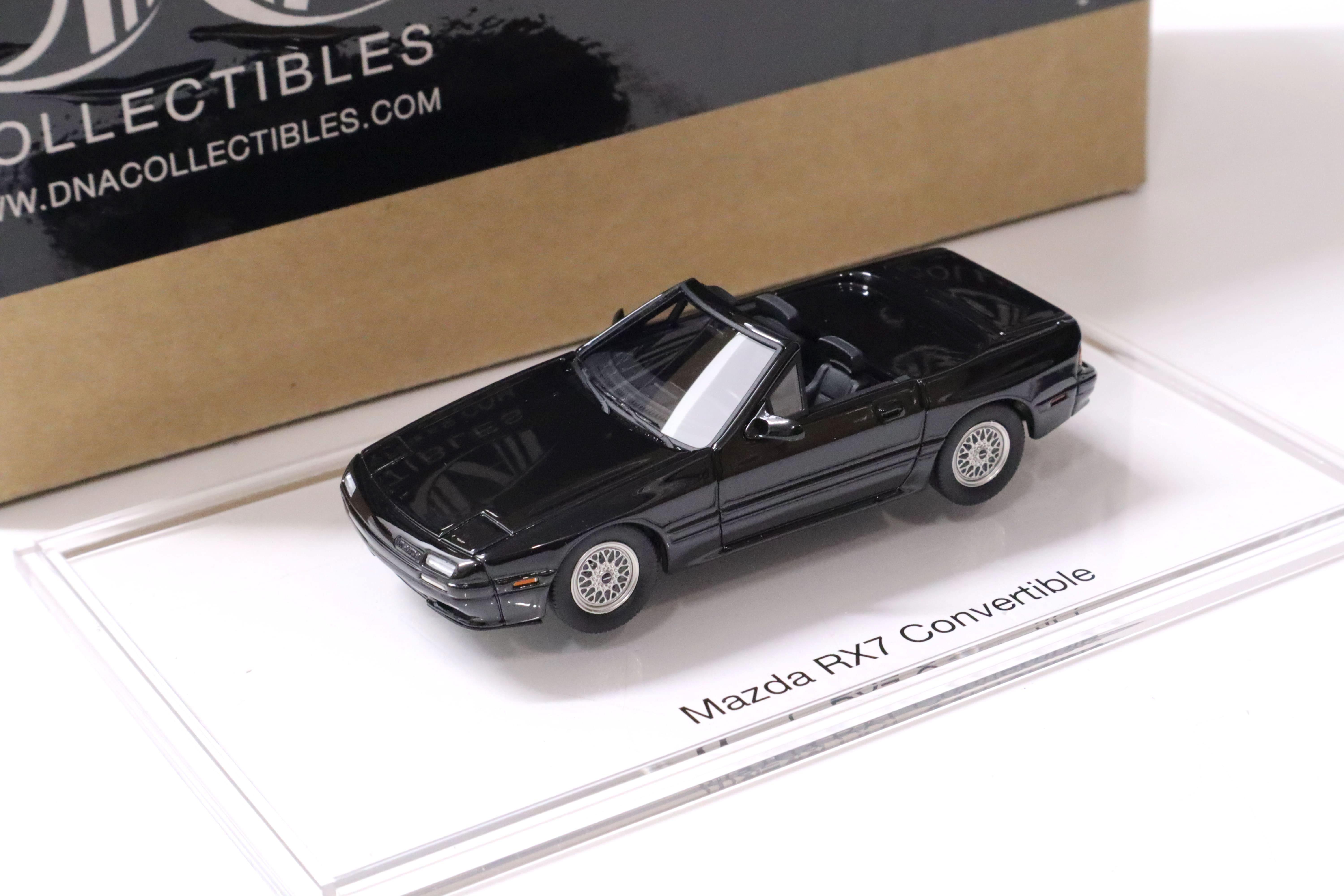 1:43 DNA Collectibles Mazda RX-7 Convertible black 1988