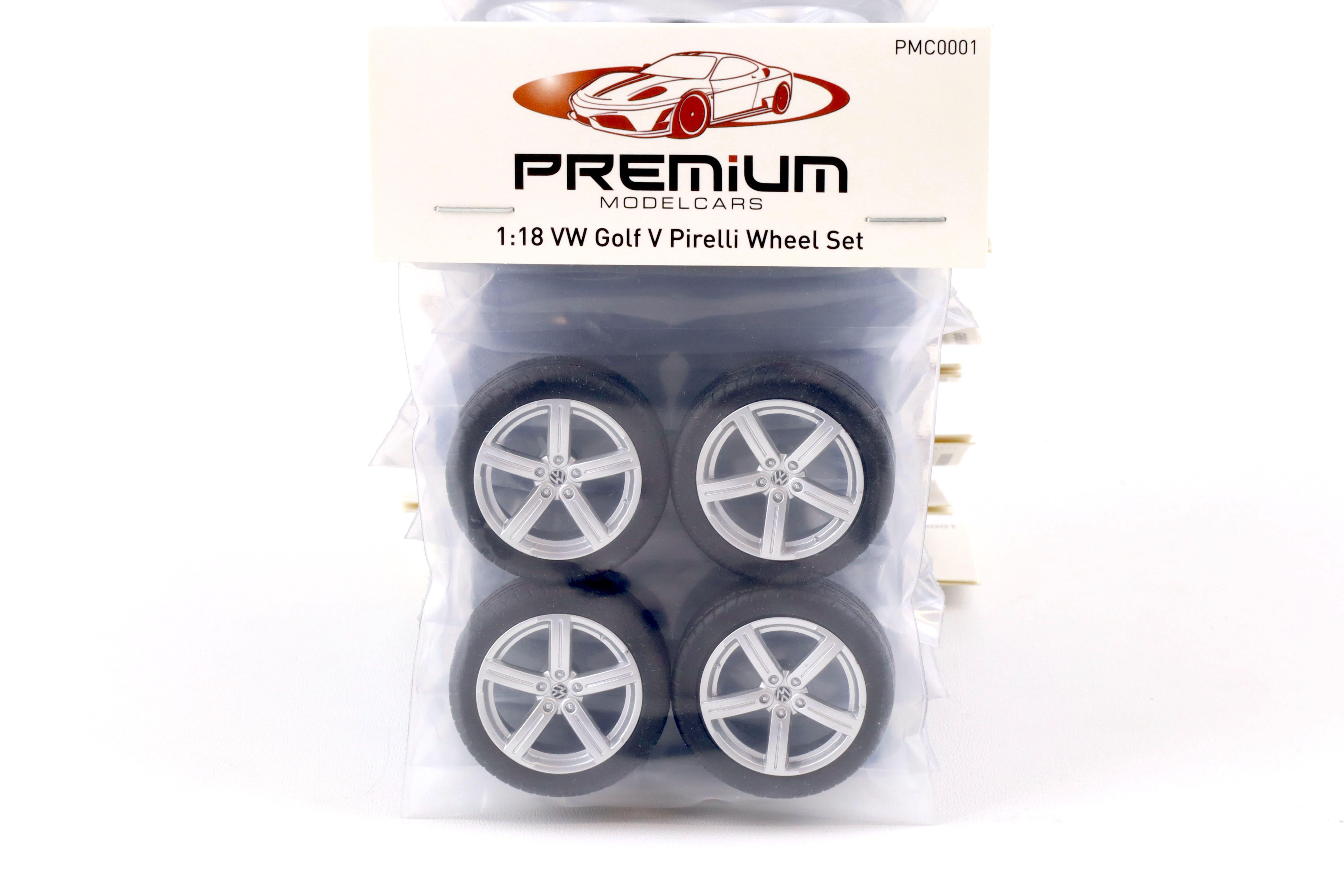 1:18 Norev VW Golf V GTI Pirelli Edition Radsatz Räder Wheel Set 4 pcs. Zubehör