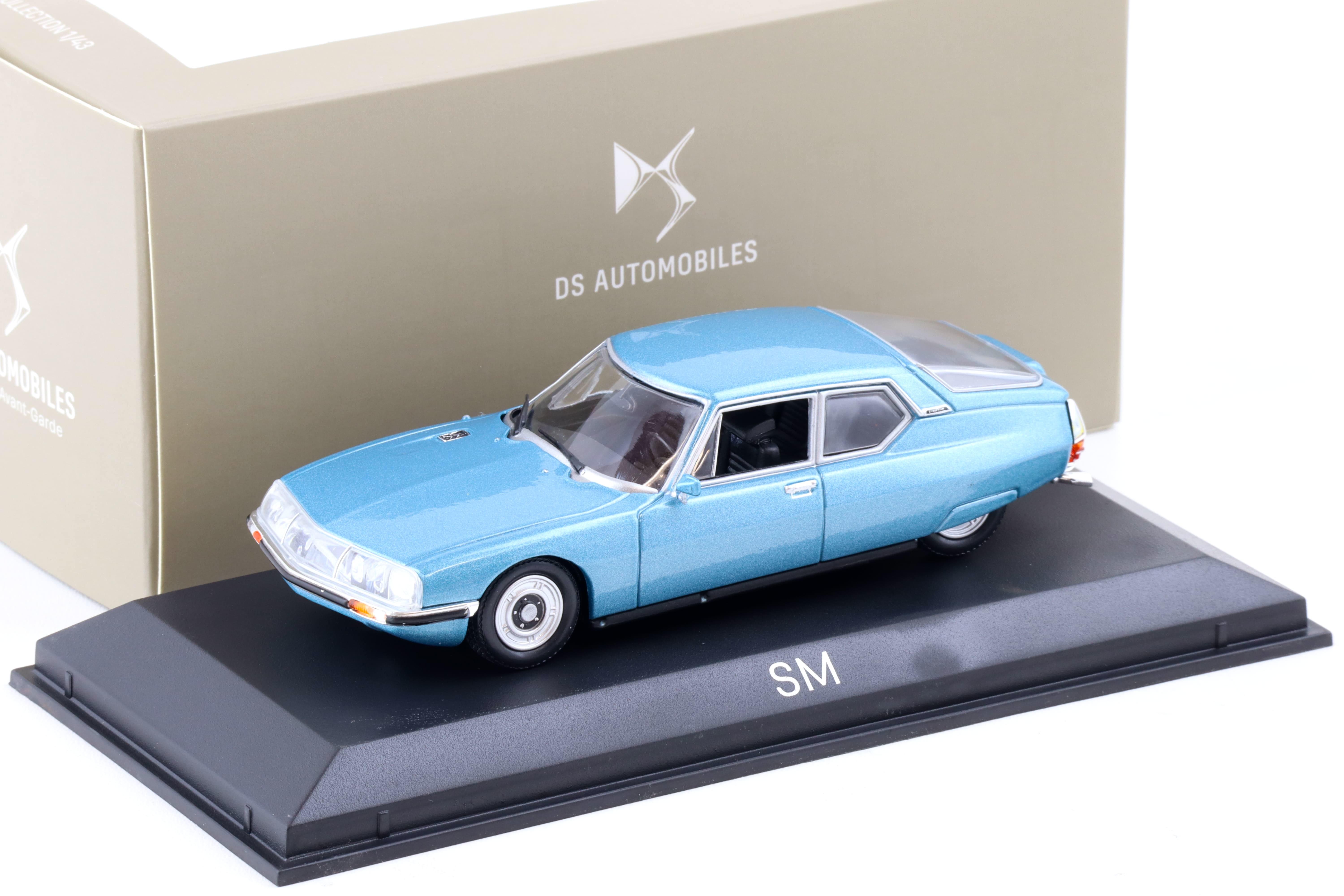 1:43 Norev Citroen SM 1971 Platin blue metallic DEALER VERSION