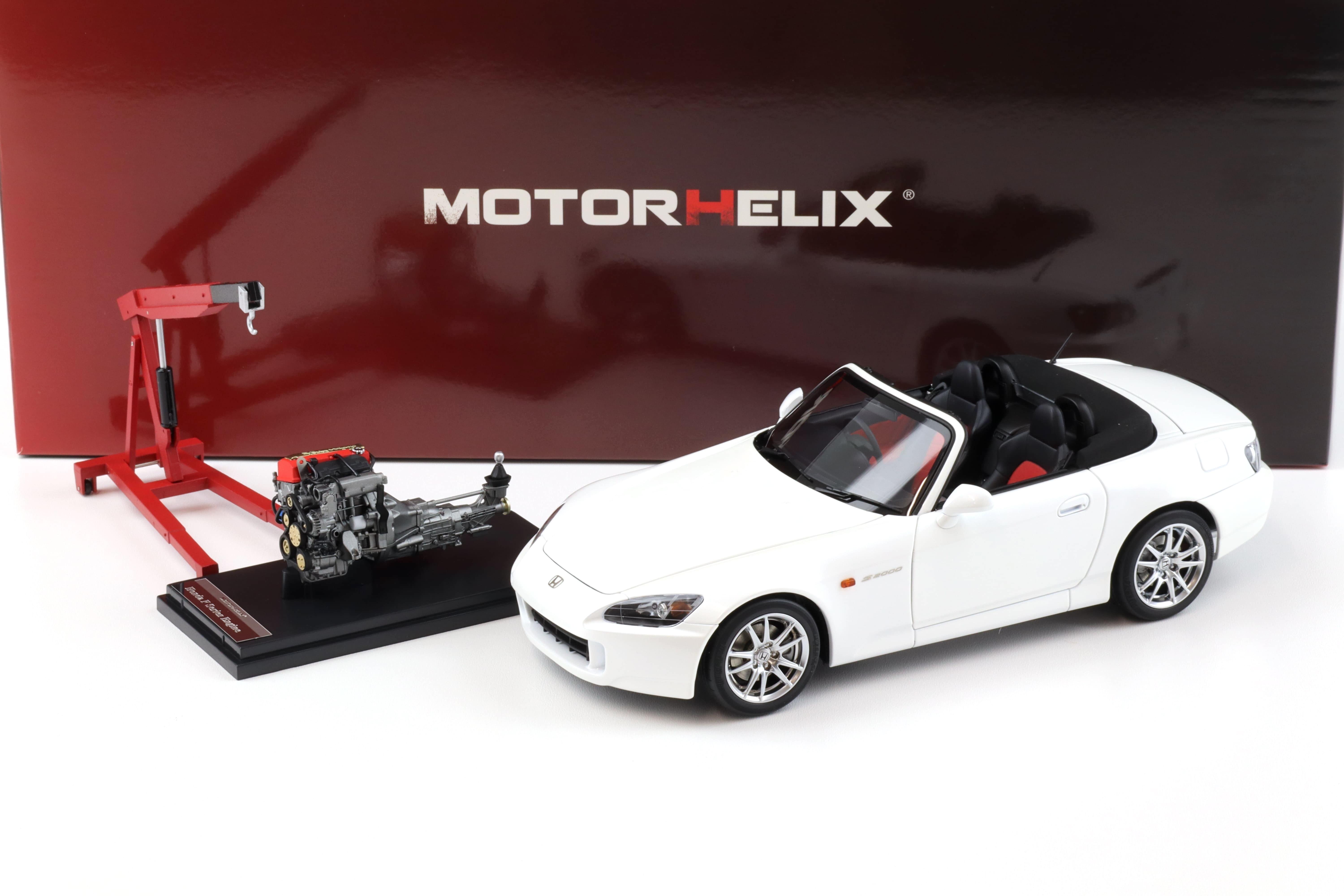 1:18 Motorhelix Honda S2000 (AP2) Grand Prix white + engine Diecast M85102