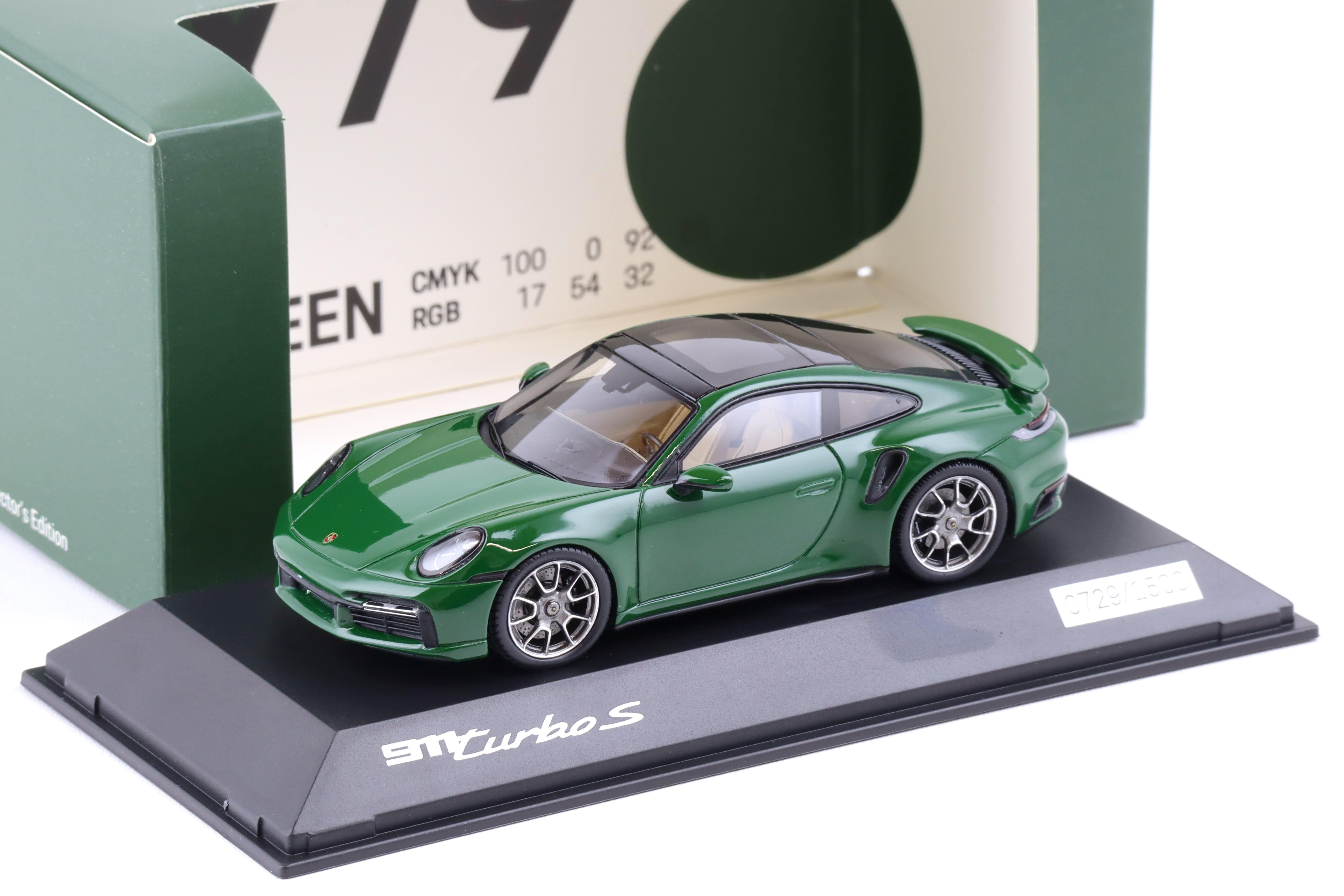 1:43 Spark Porsche 911 (992) Turbo S Coupe Irish green WAP DEALER