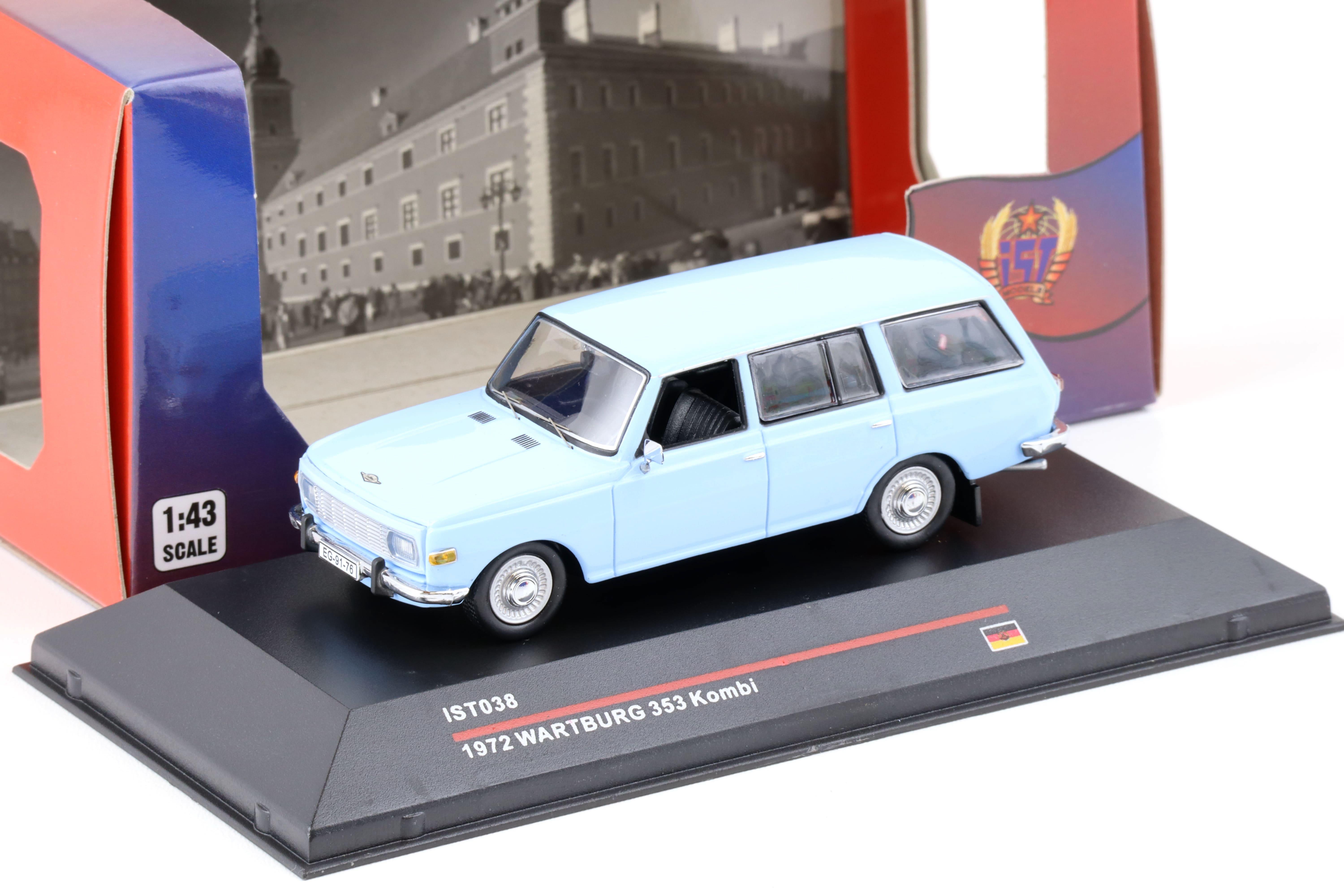 1:43 IST Models 1972 Wartburg 353 Kombi light blue