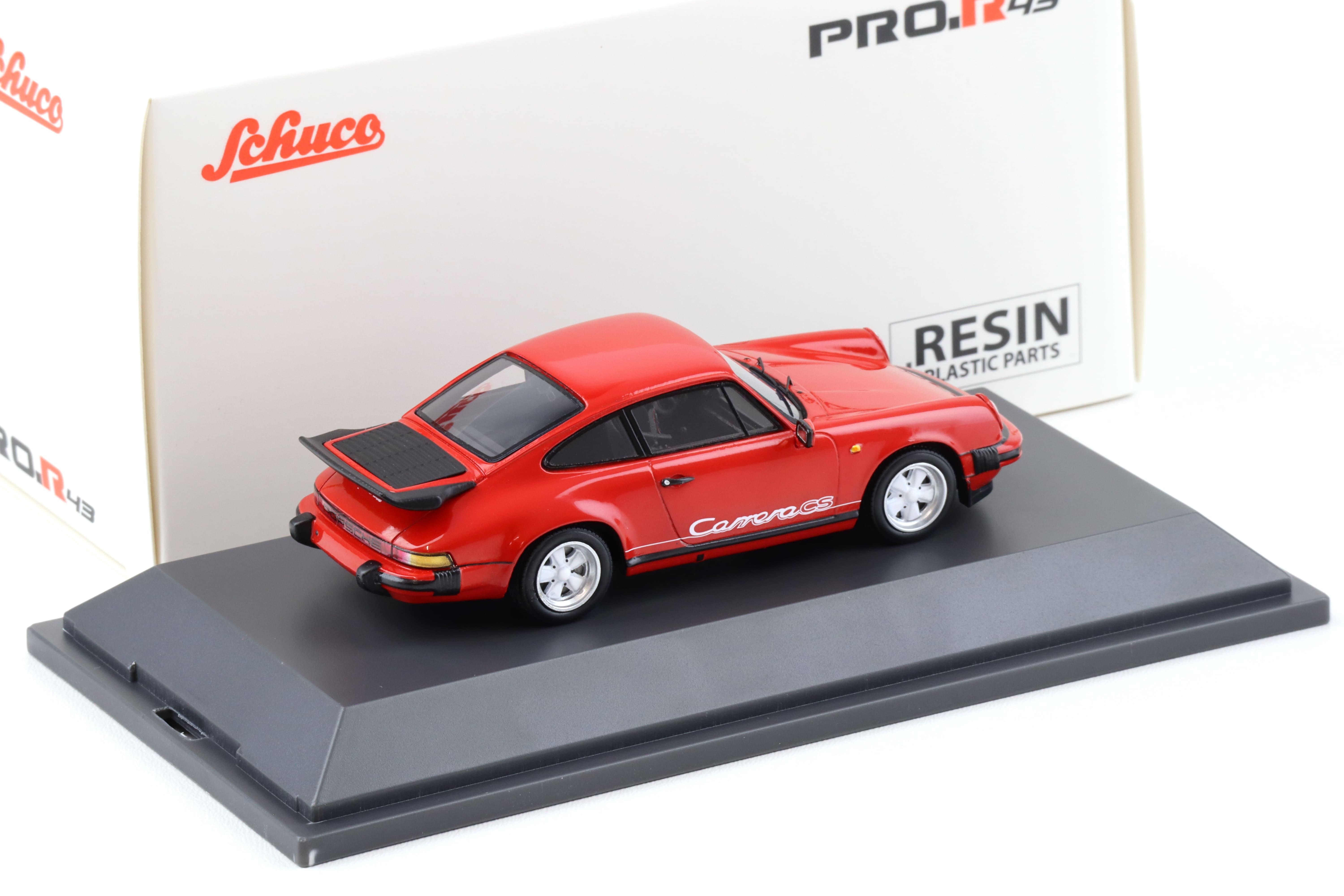 1:43 Schuco PRO.R43 Porsche 911 Carrera 3.2 CS Coupe red/ white