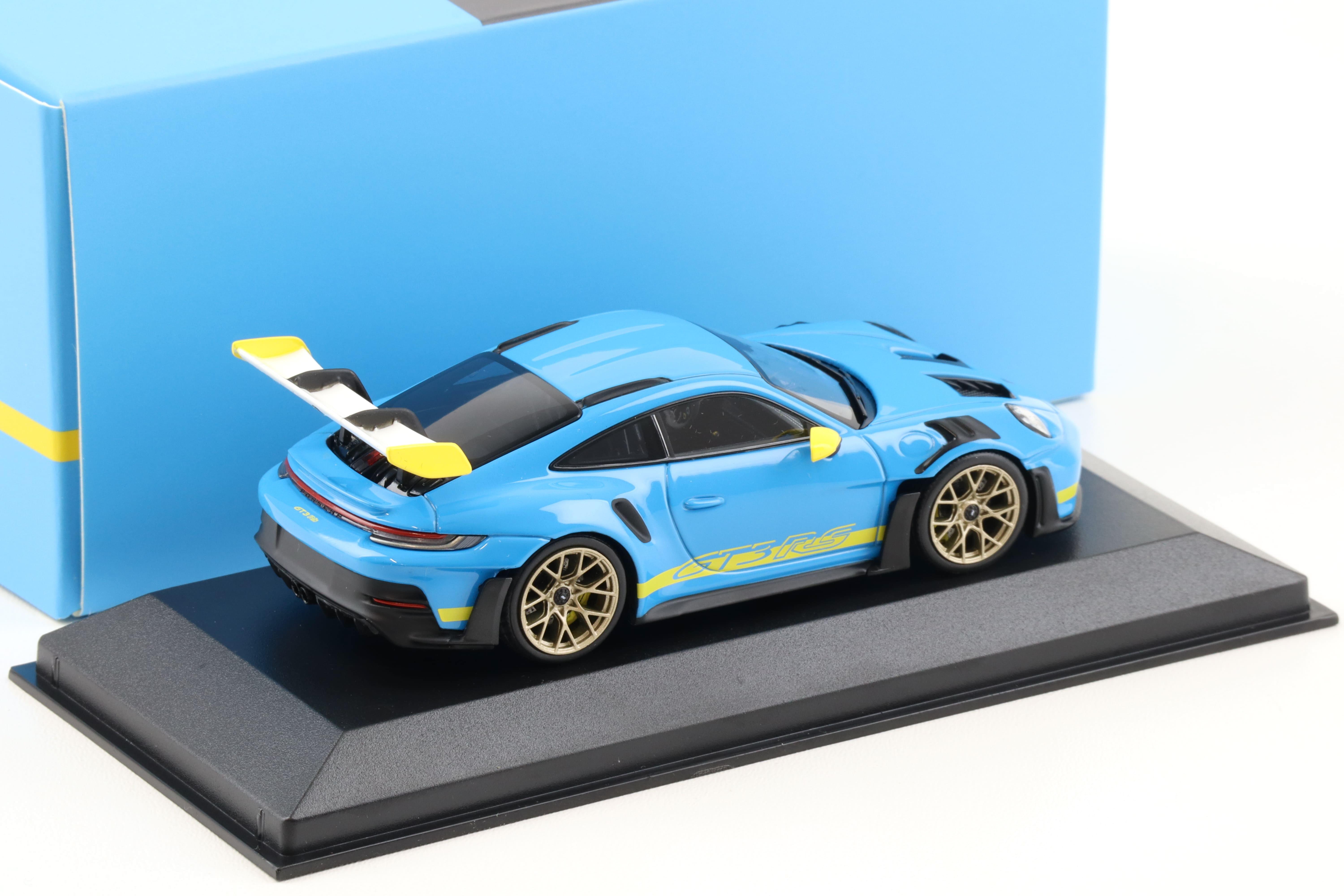 1:43 Minichamps Porsche 911 992 GT3 RS Daytona Bergmeister Riviera blue WAP DEALER