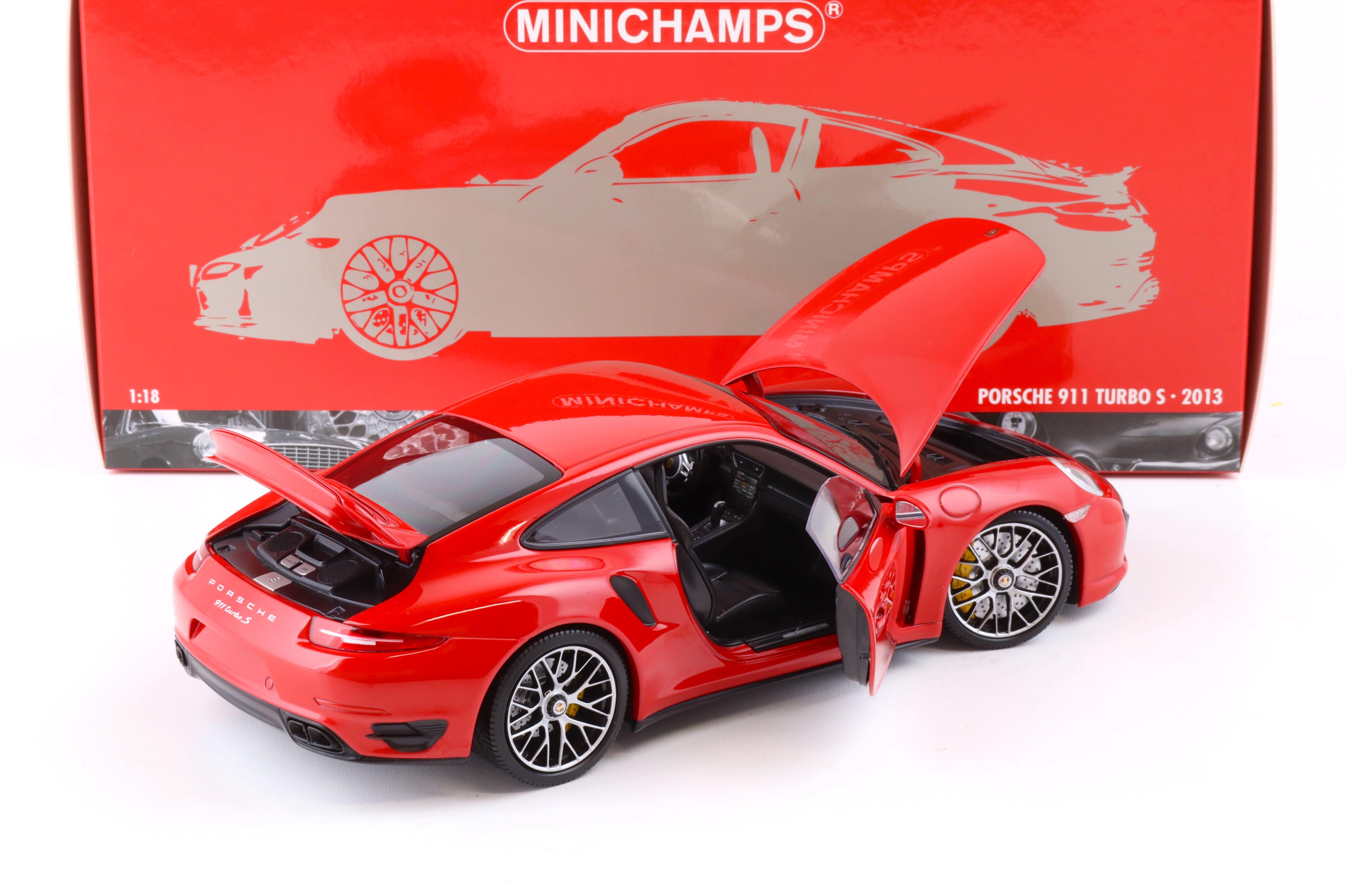 1:18 Minichamps Porsche 911 (991) Turbo S Coupe 2013 red