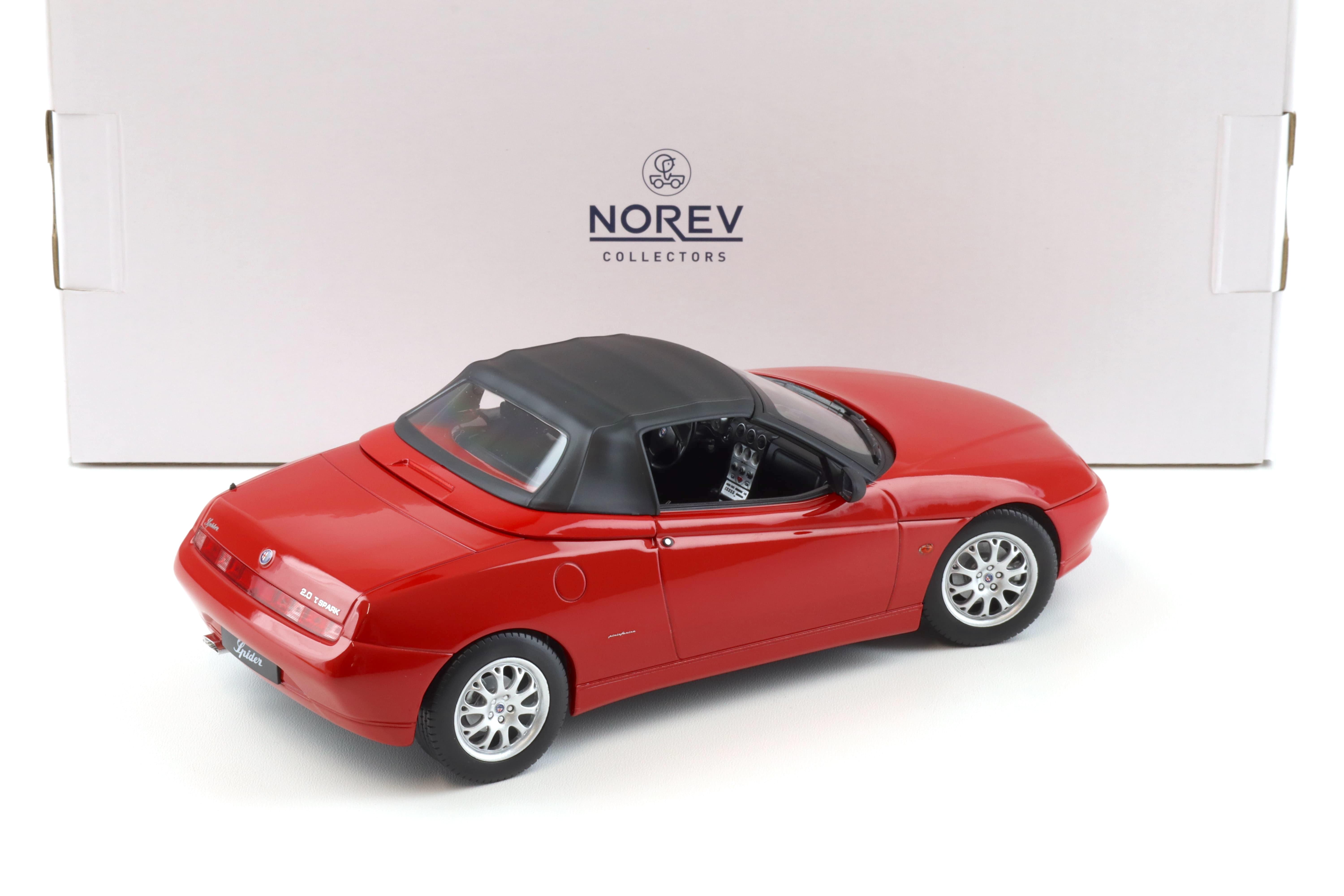 1:18 Norev Alfa Romeo Spider 2.0 T.Spark 1999 with Softtop red - Limited 1250 pcs.