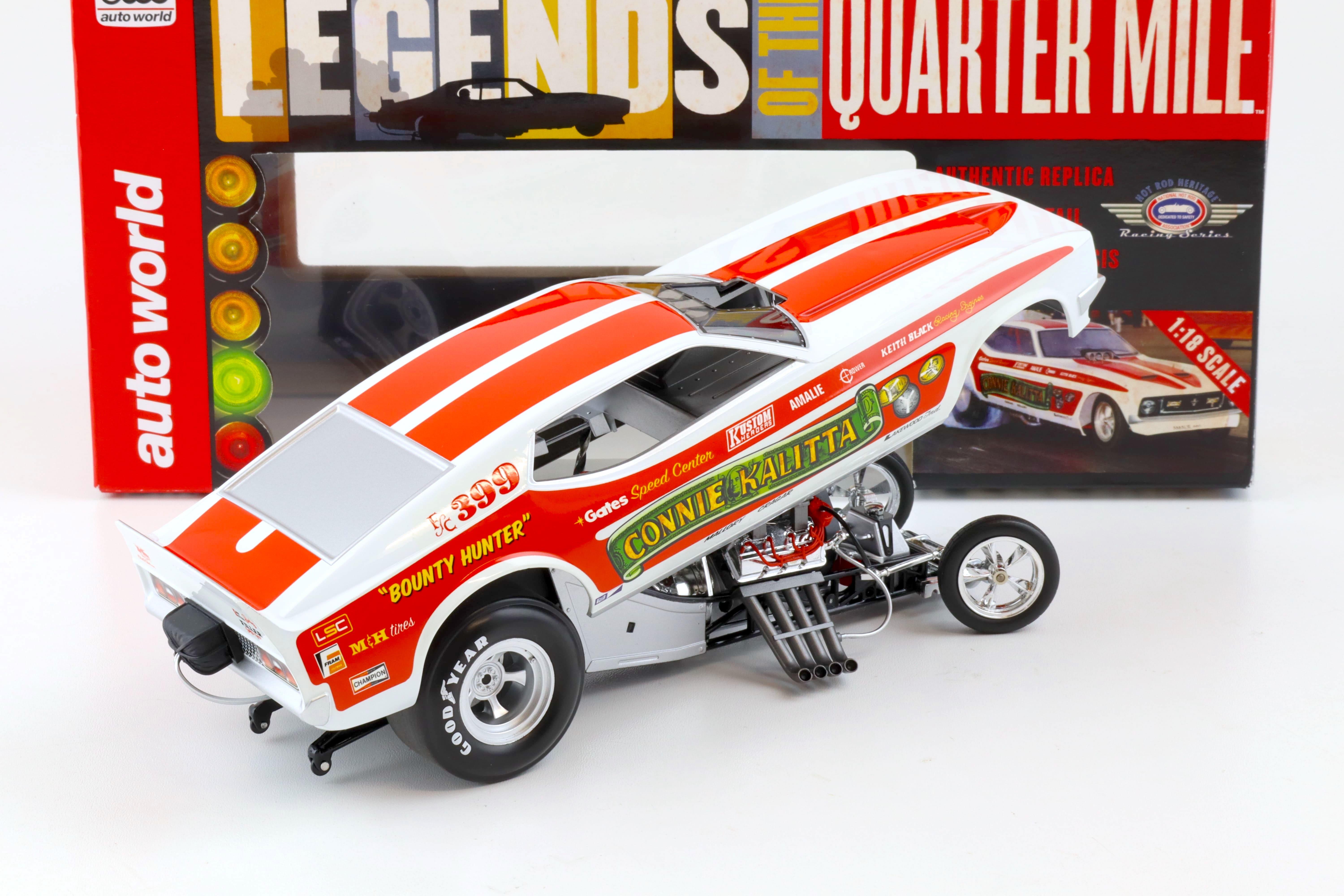 1:18 Auto World 1972 Ford Mustang NHRA Funny Car Connie Kalitta 399 F/C red/ white