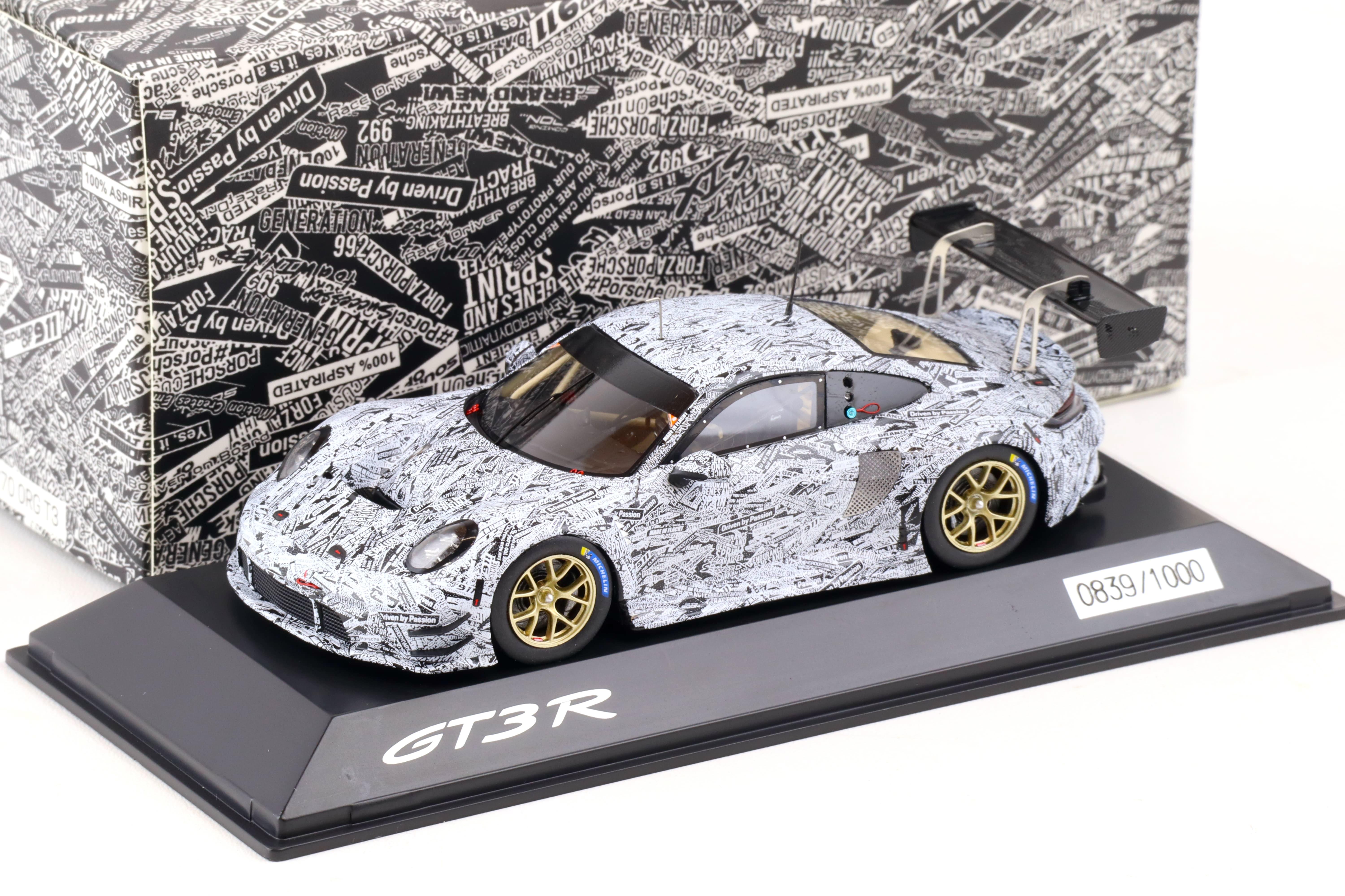 1:43 Spark Porsche 911 (992) GT3 R Testcar Erlkönig white/ black WAP DEALER