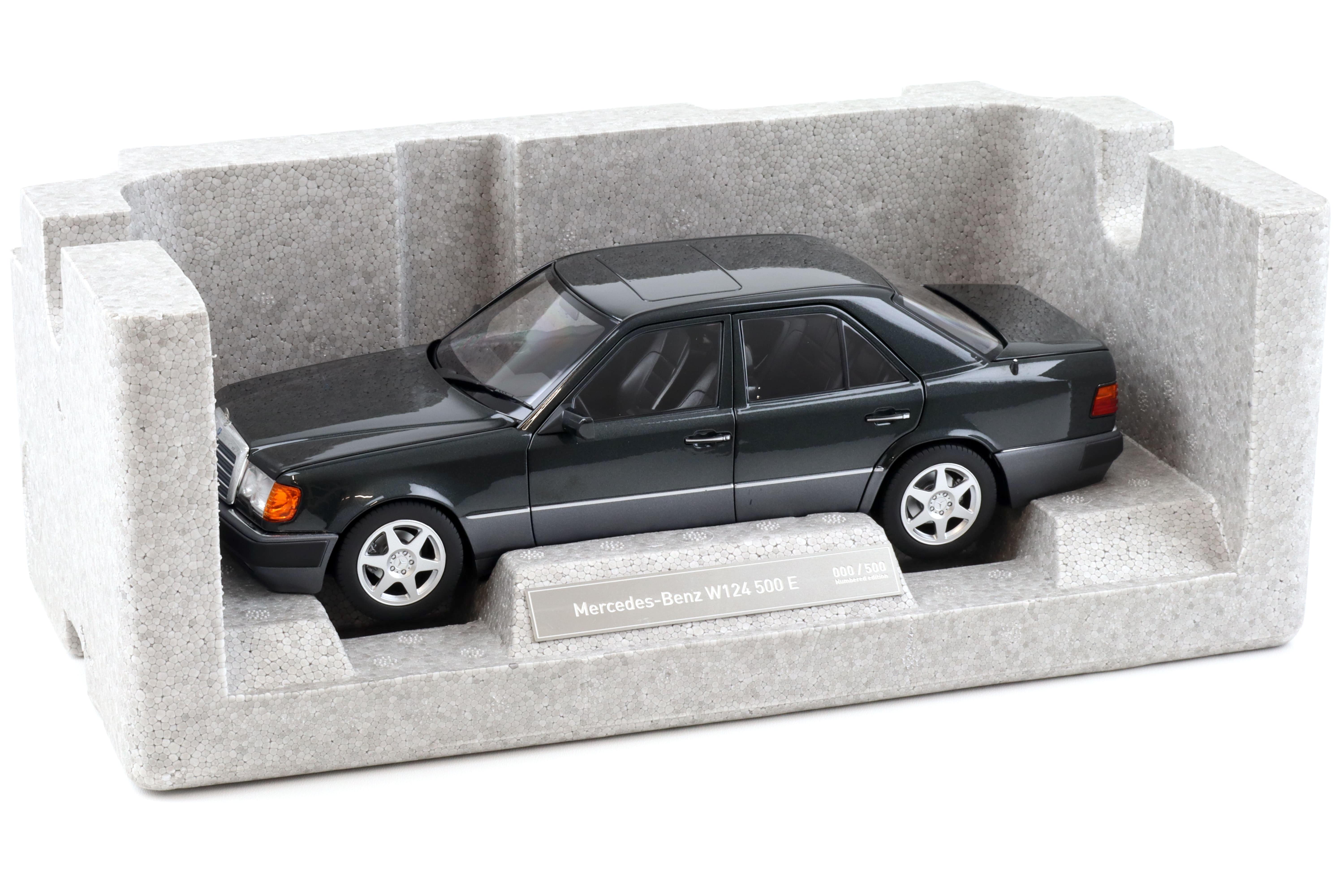 PREORDER: 1:18 Norev Mercedes 500 E W124 Limousine blue-black metallic DEALER VERSION