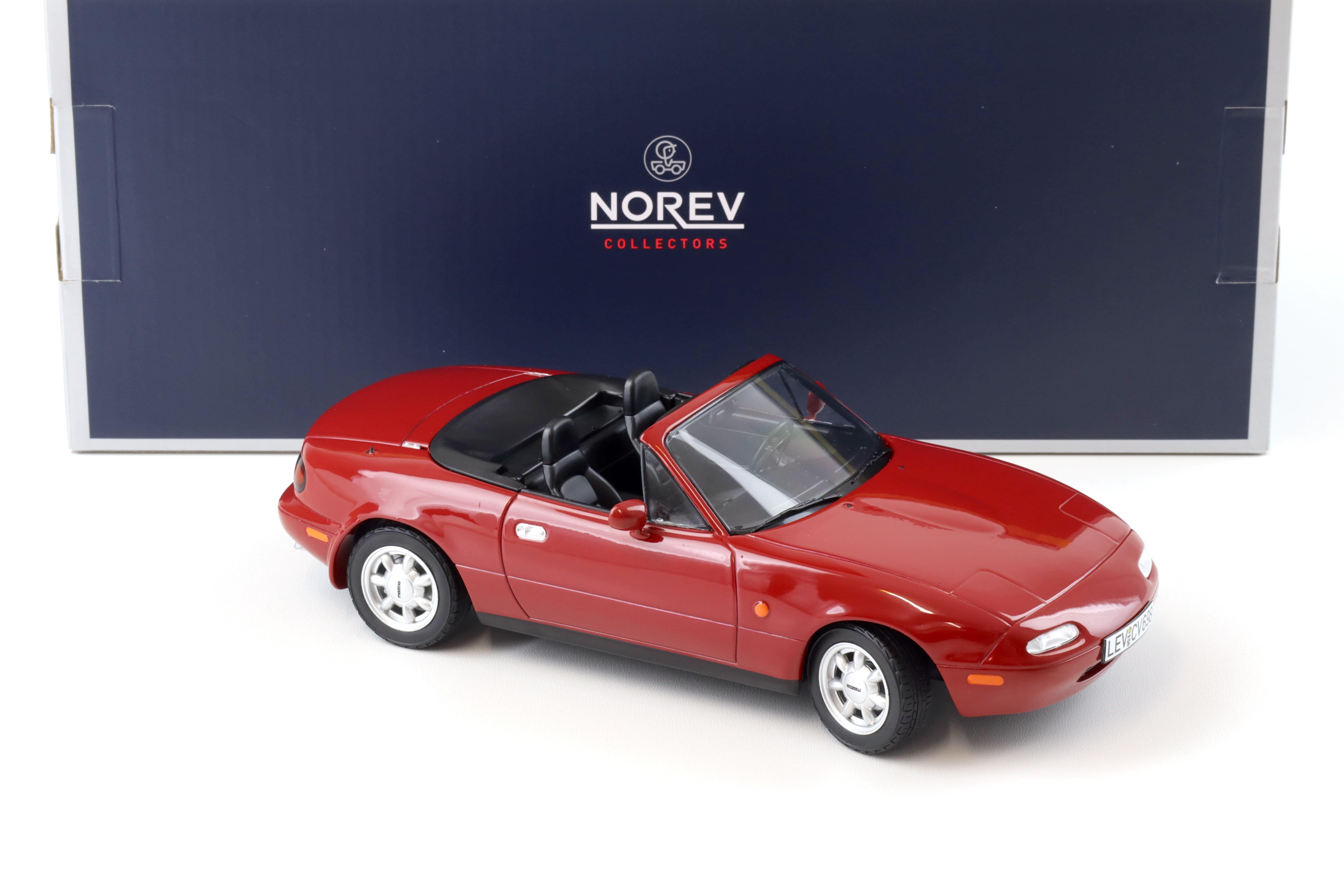 1:18 Norev Mazda MX-5 Roadster with Hardtop 1989 red 188020