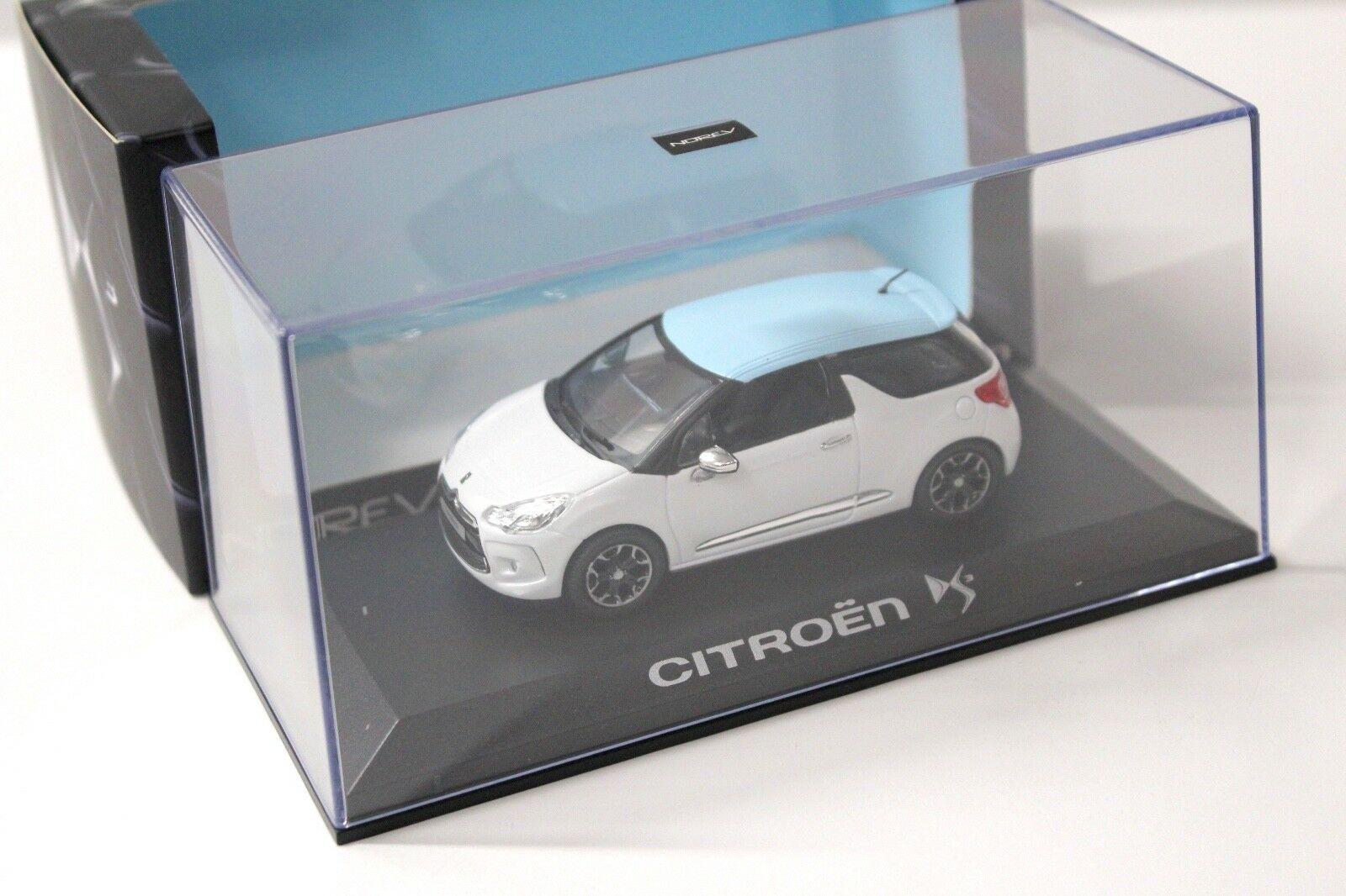 1:43 Norev Citroen DS3 white/ light blue 2010