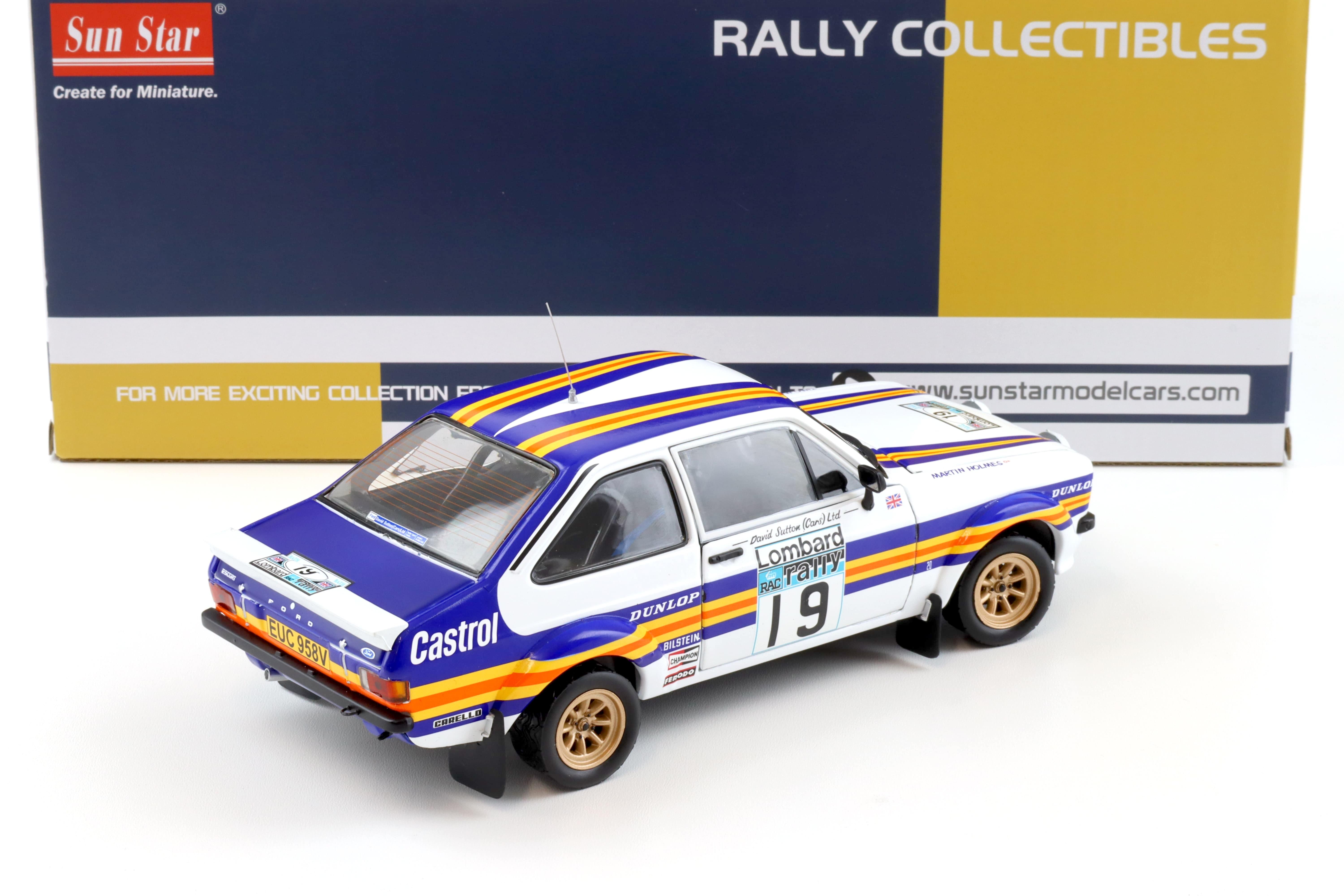 1:18 Sun Star Ford Escort RS 1800 RAC Rally 1980 #19 Mäkinen/ Holmes