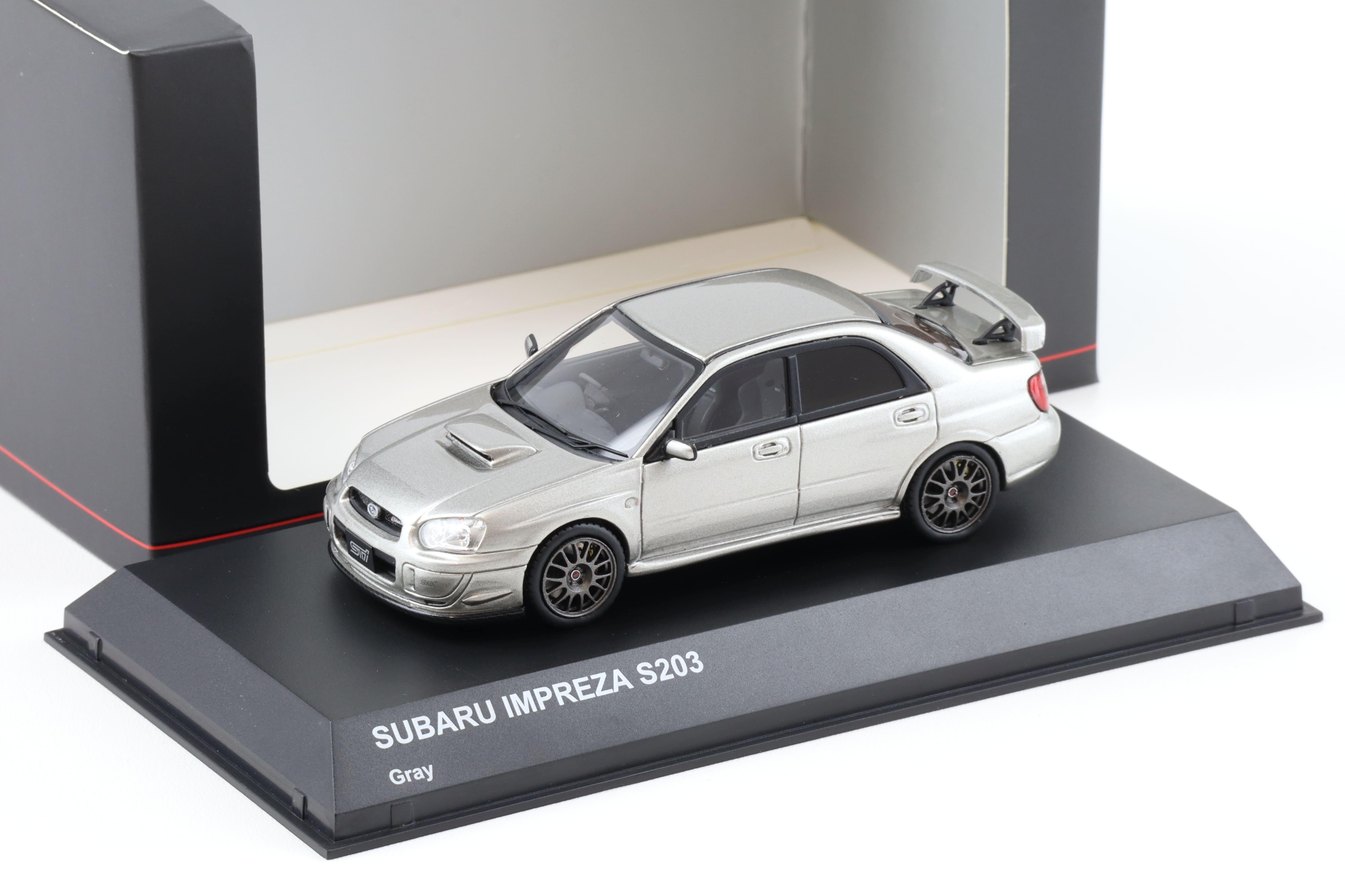 1:43 Kyosho Subaru Impreza S203 grey metallic KSR43115GR