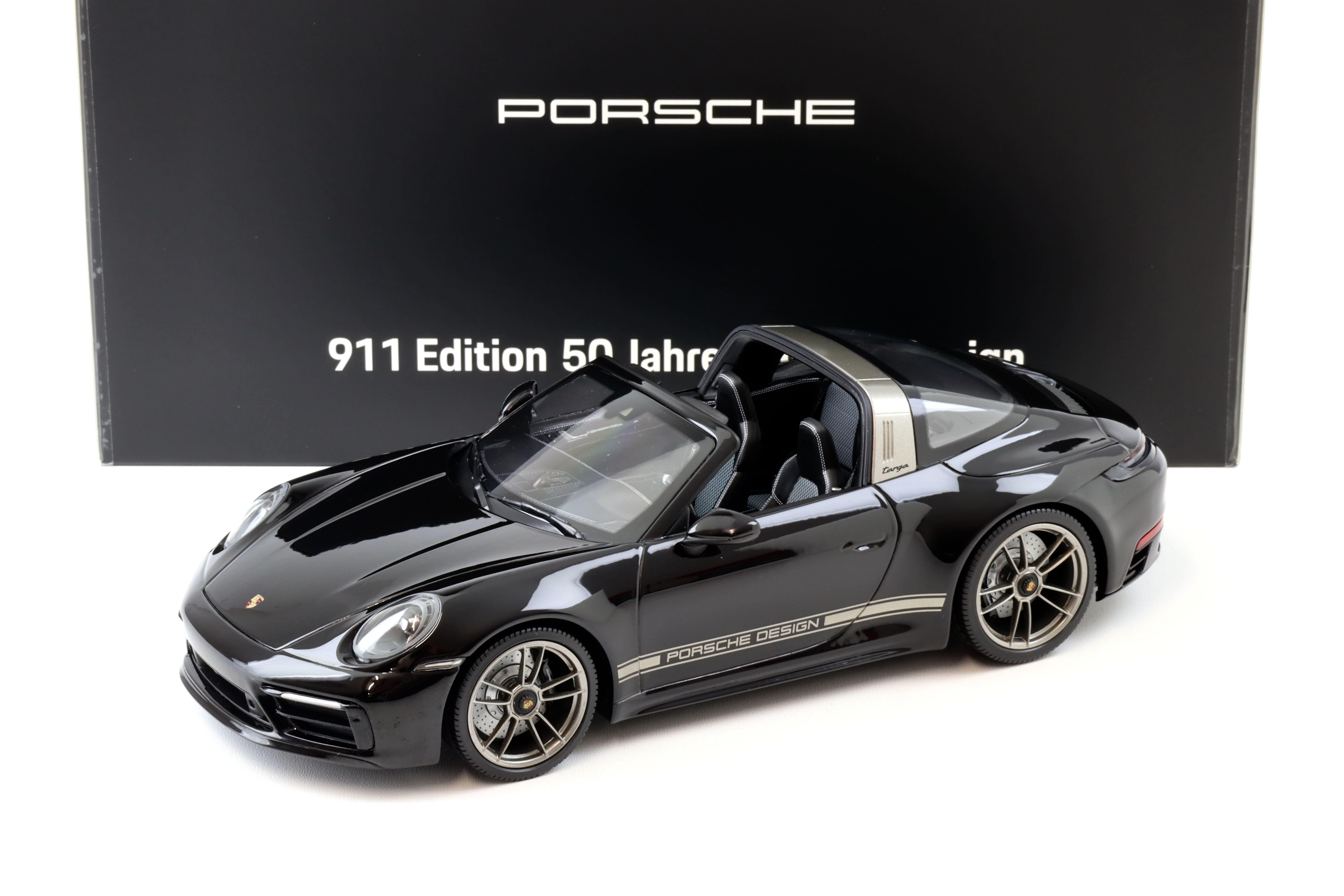 1:18 Minichamps Porsche 911 992 Targa 4 GTS black 50 Jahre Porsche Design WAP DEALER