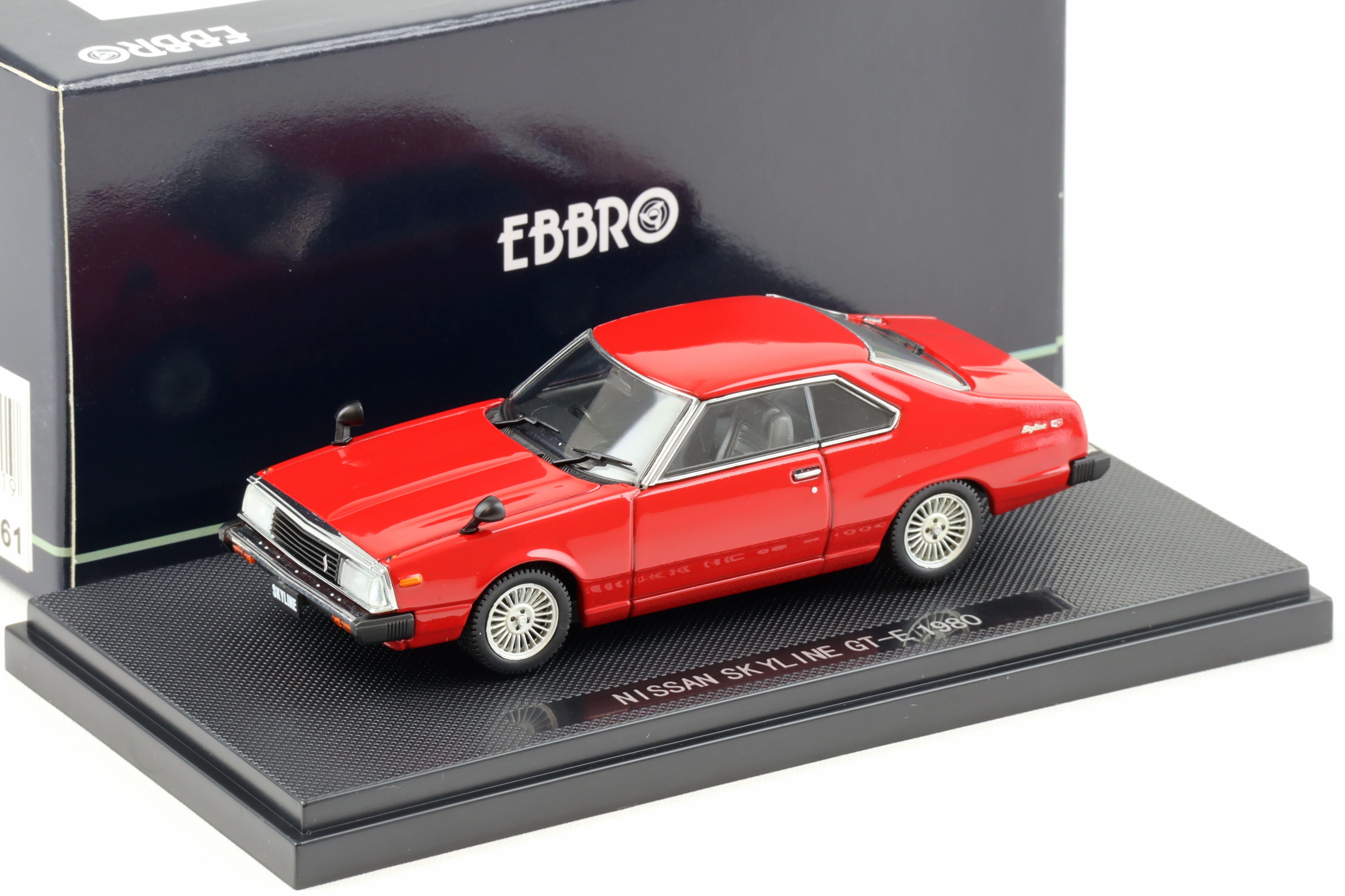 1:43 Ebbro Nissan Skyline GT-E 1980 red 