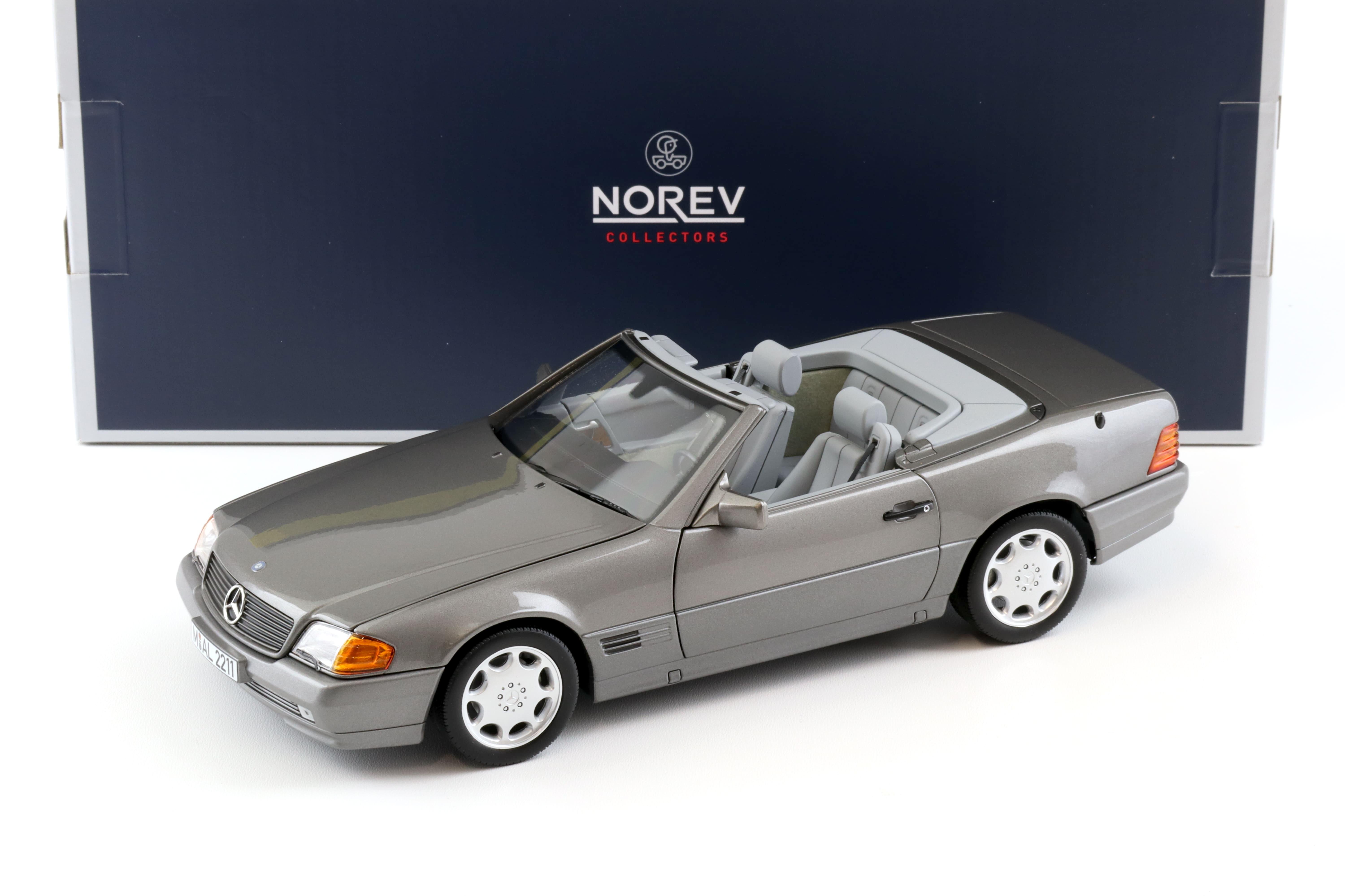 1:18 Norev Mercedes 500SL Cabriolet R129 grey 1989