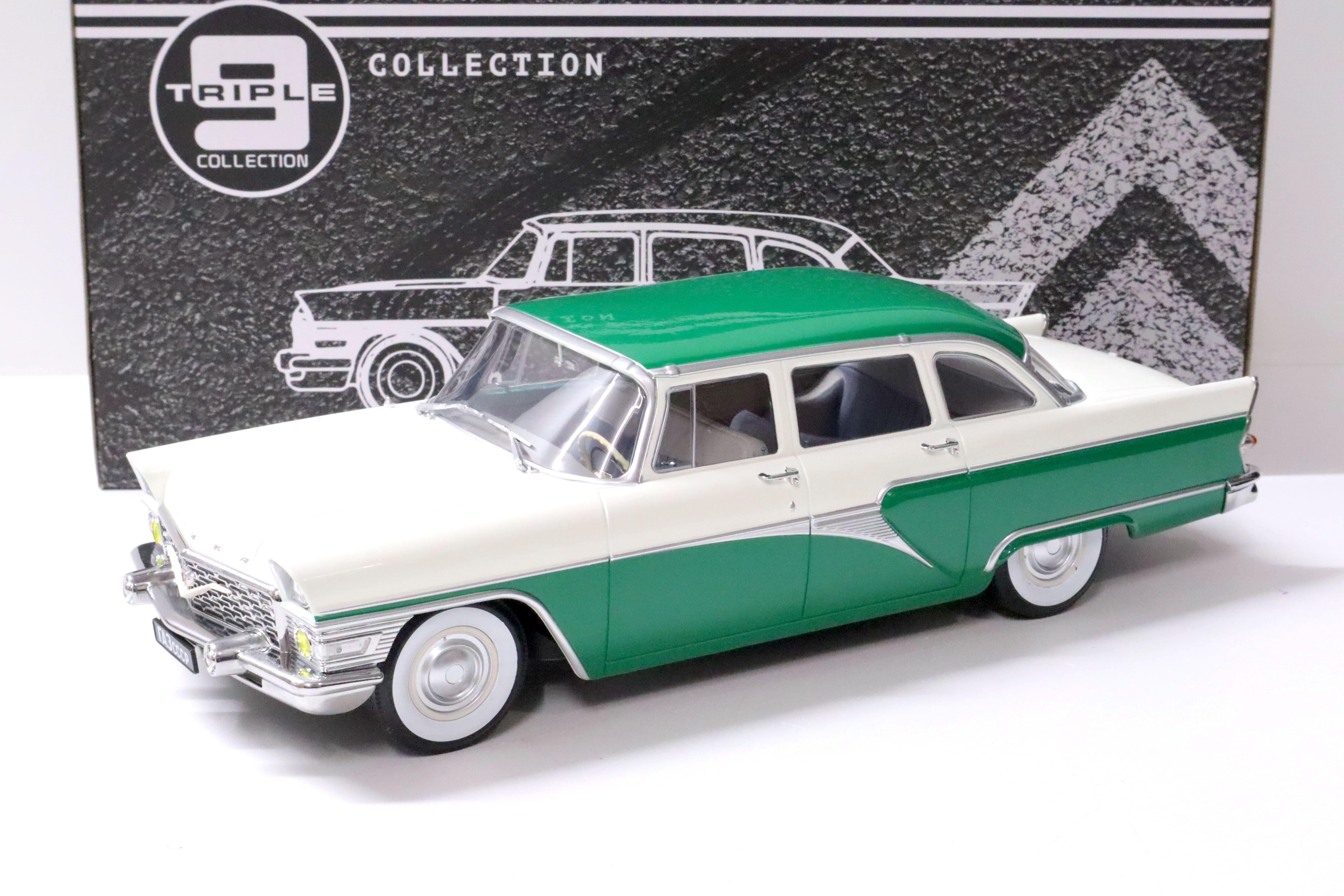 1:18 Triple9 1959 GAZ 13 Seagull Limousine green/ white Die-Cast