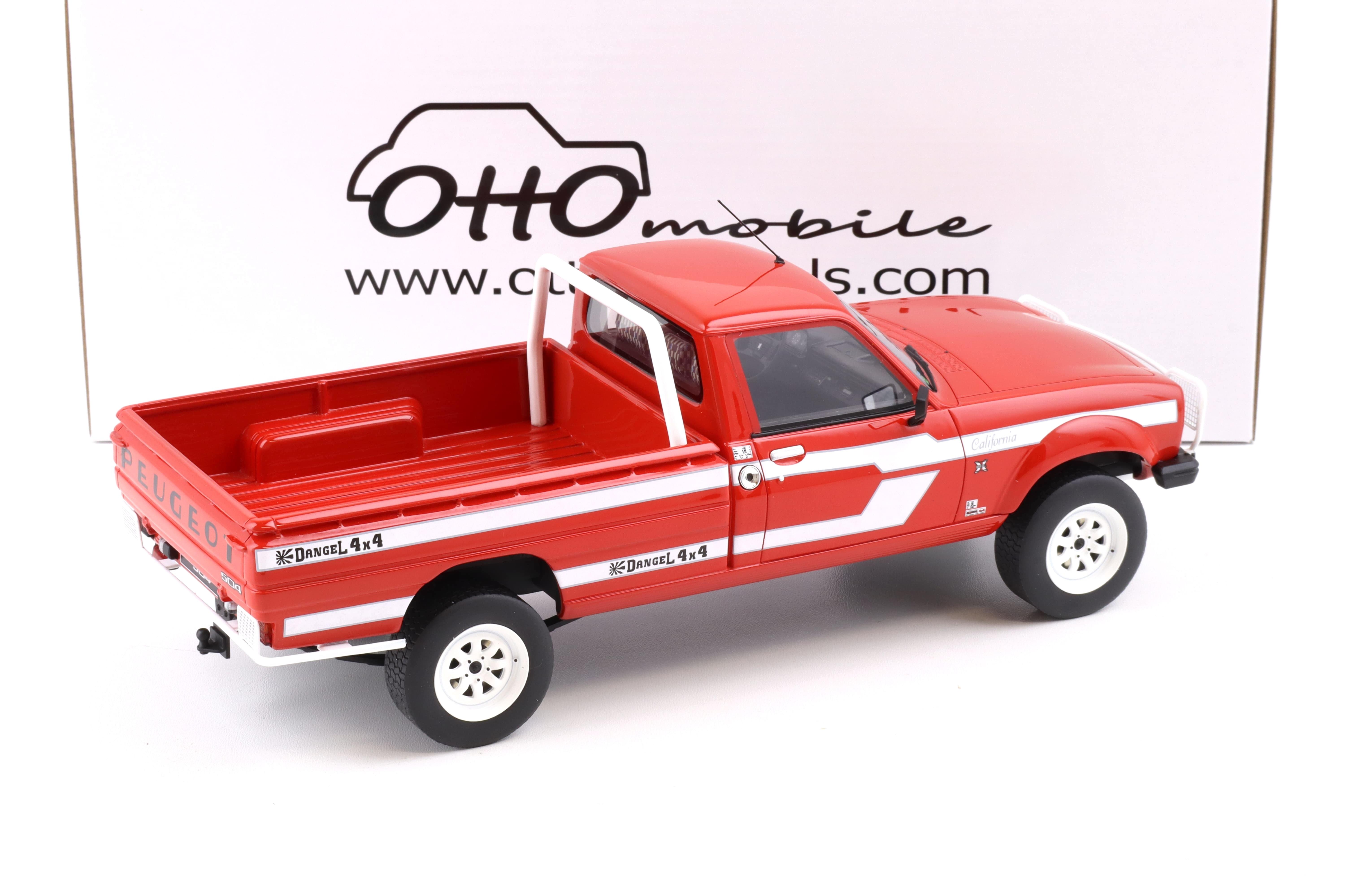 1:18 OTTO mobile OT436 Peugeot 504 Pick Up DANGEL red 1993